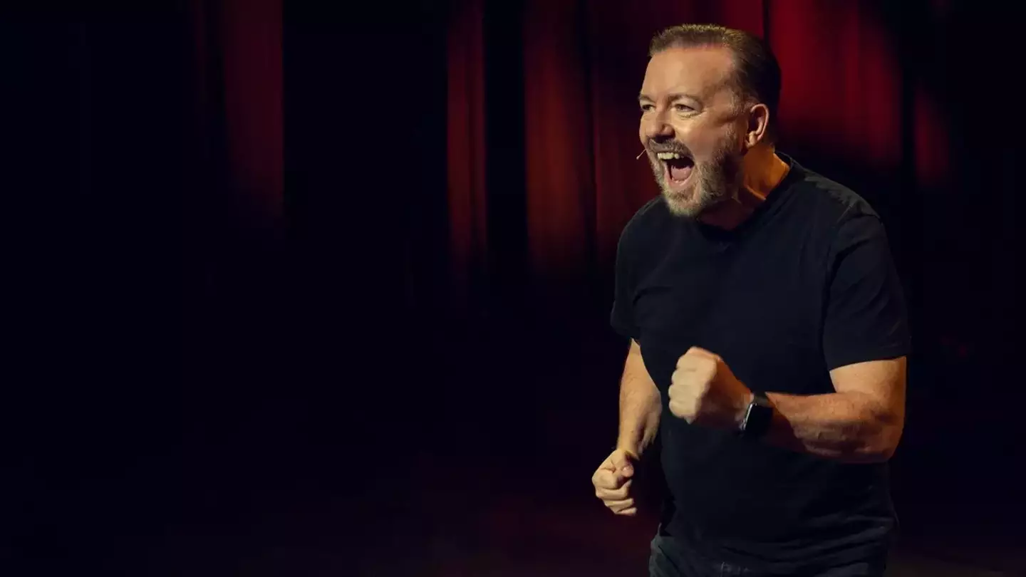 Ricky Gervais took a swipe at James Corden in Armageddon.