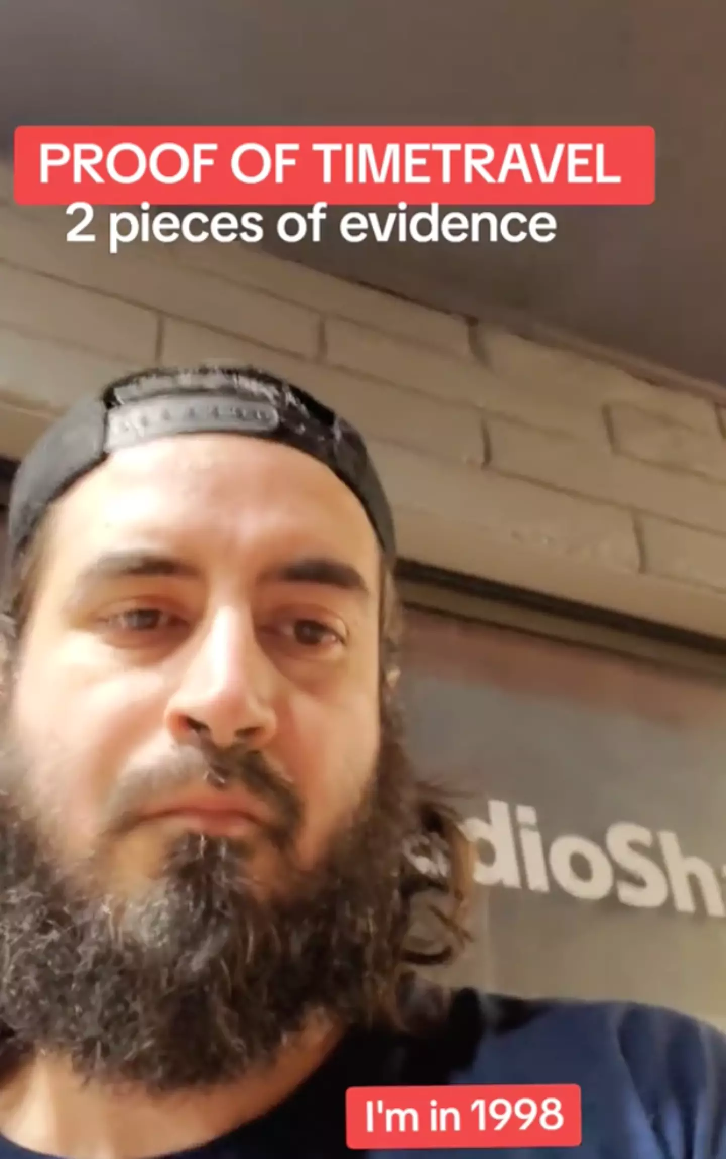 The man shared two pieces of 'evidence'.