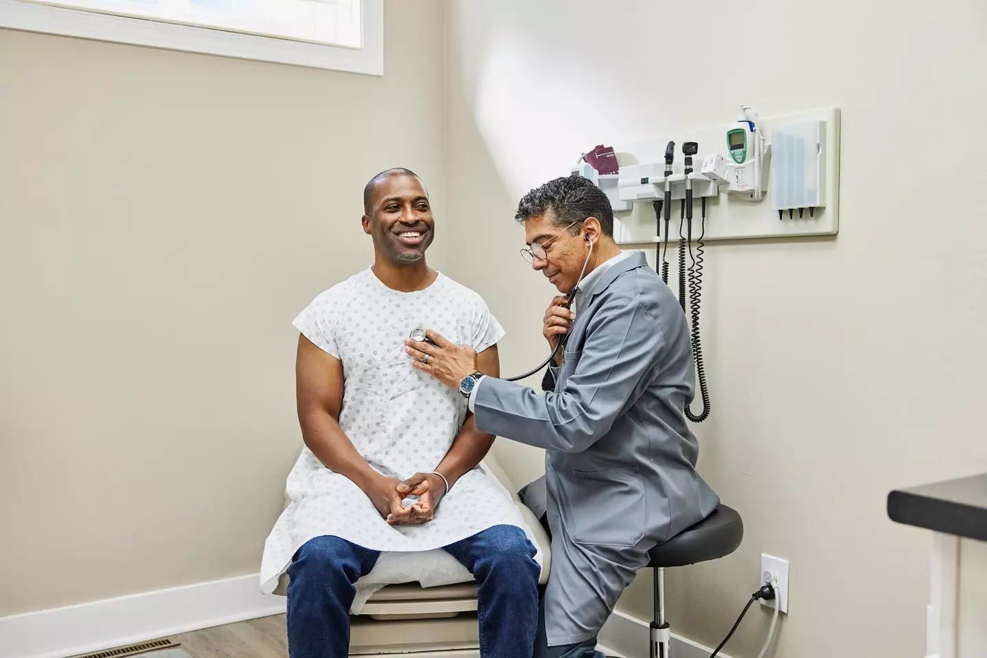 'Don't worry doc, I've had sex twice already this week' (Getty Stock)
