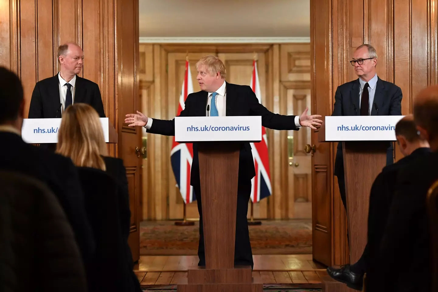 Professor Chris Whitty (left) and Professor Patrick Vallance (right) were knighted in the New Year's Honours list.