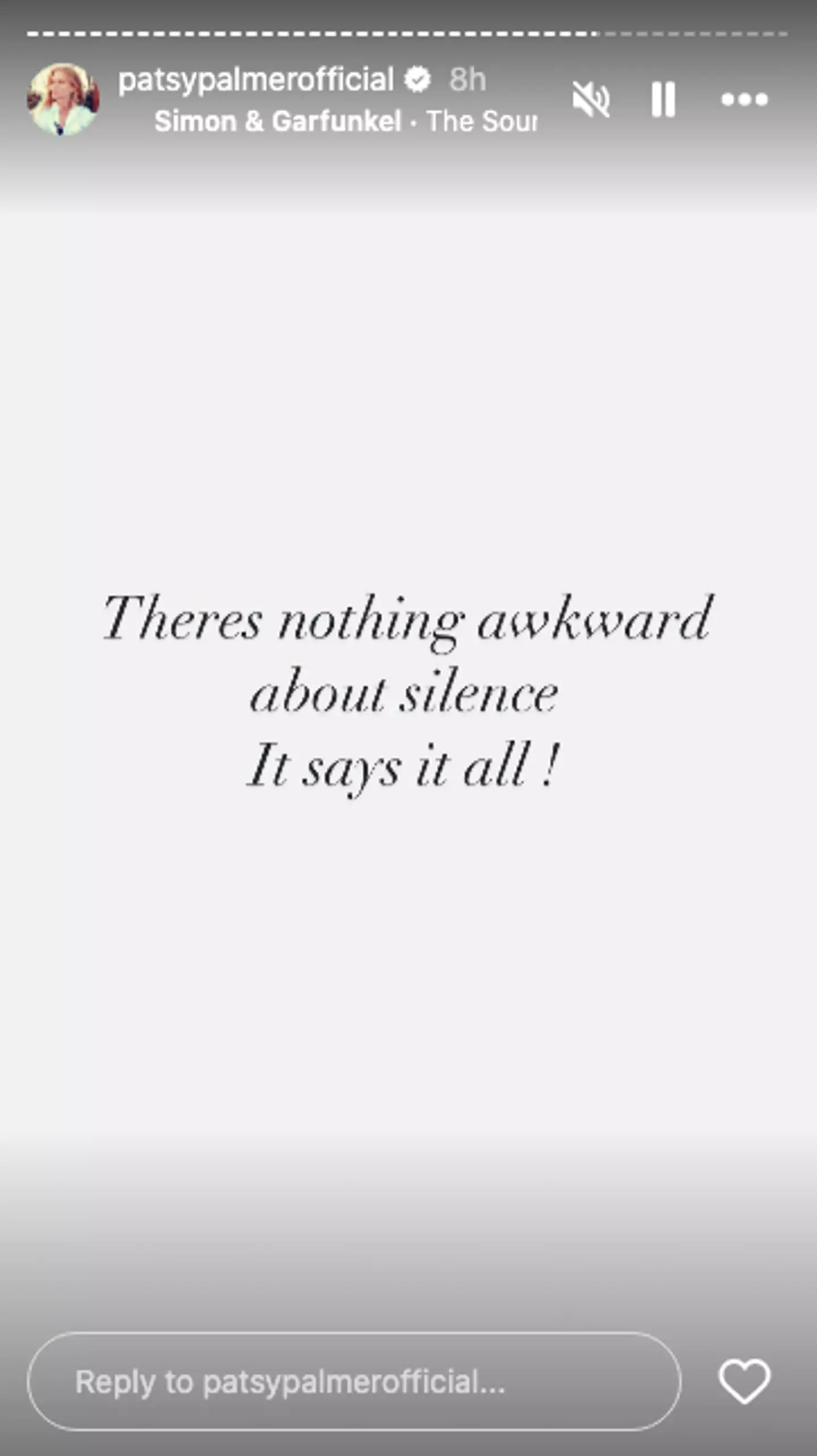 Patsy Palmer's Instagram statement was a response to her strange CBB exit interview (Instagram/patsypalmerofficial)