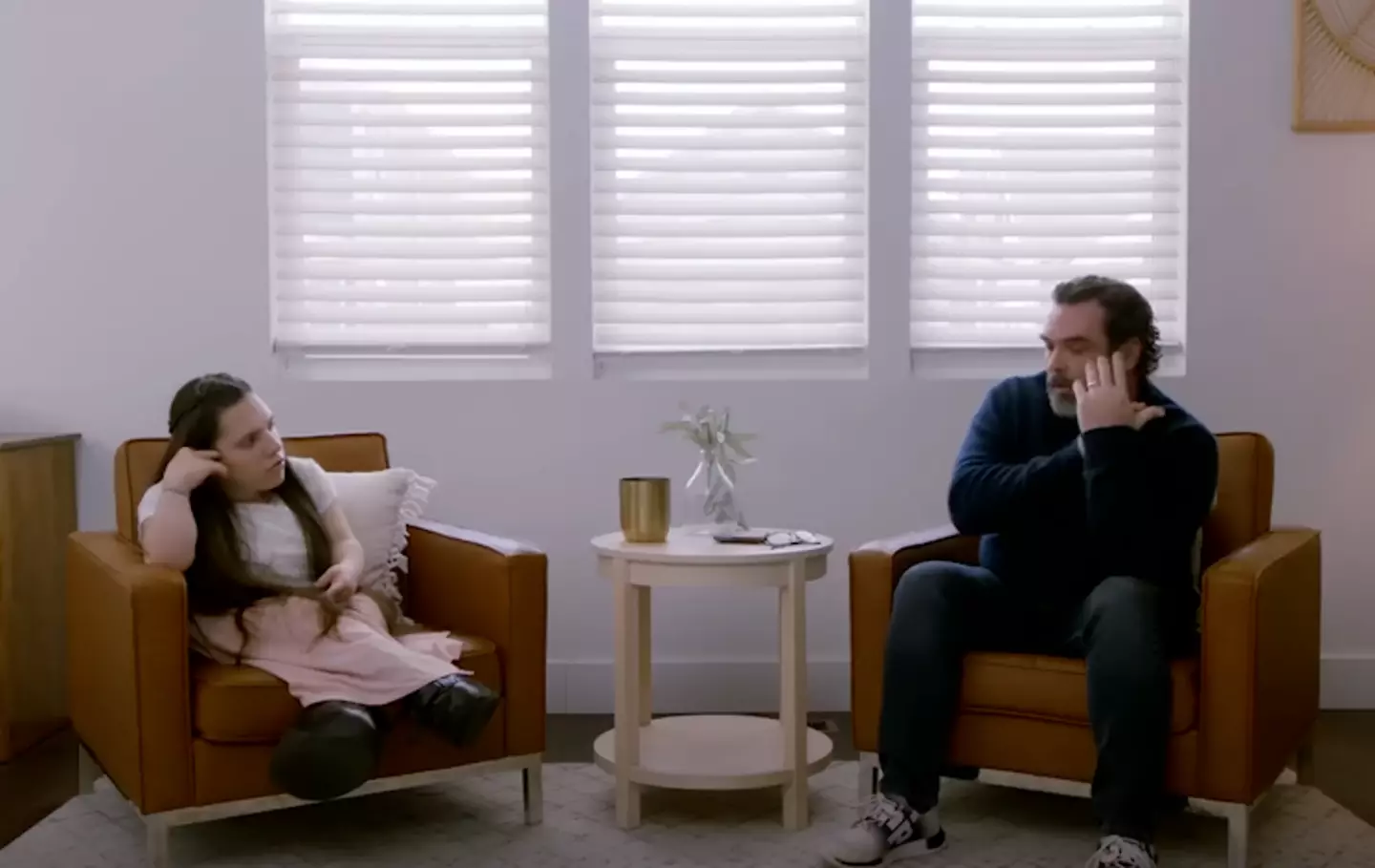 The confrontation between Natalia Grace and her former adoptive father was very awkward (Investigation Discovery)