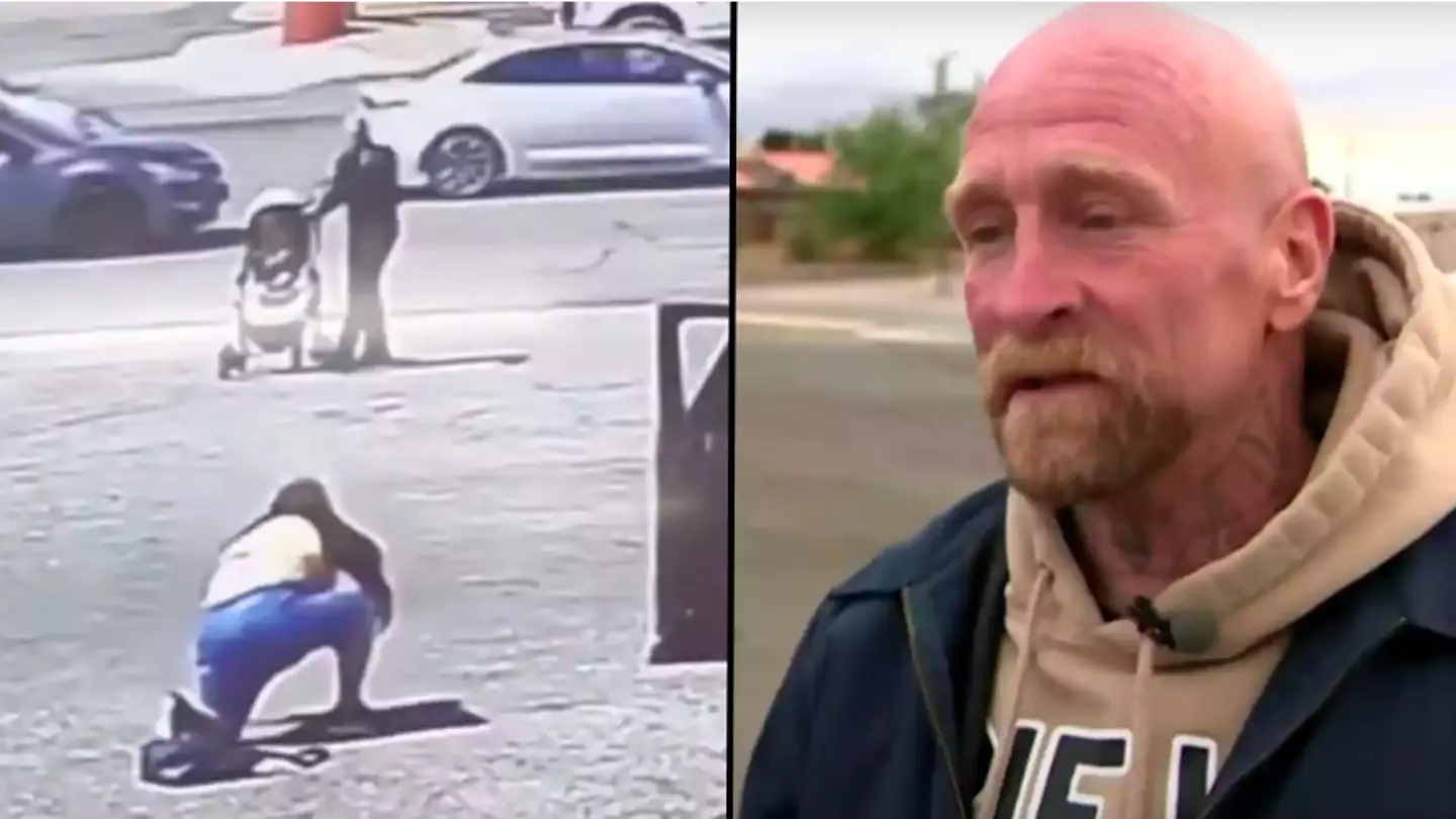 Homeless man who saved baby rolling into traffic in pushchair lands job straight after