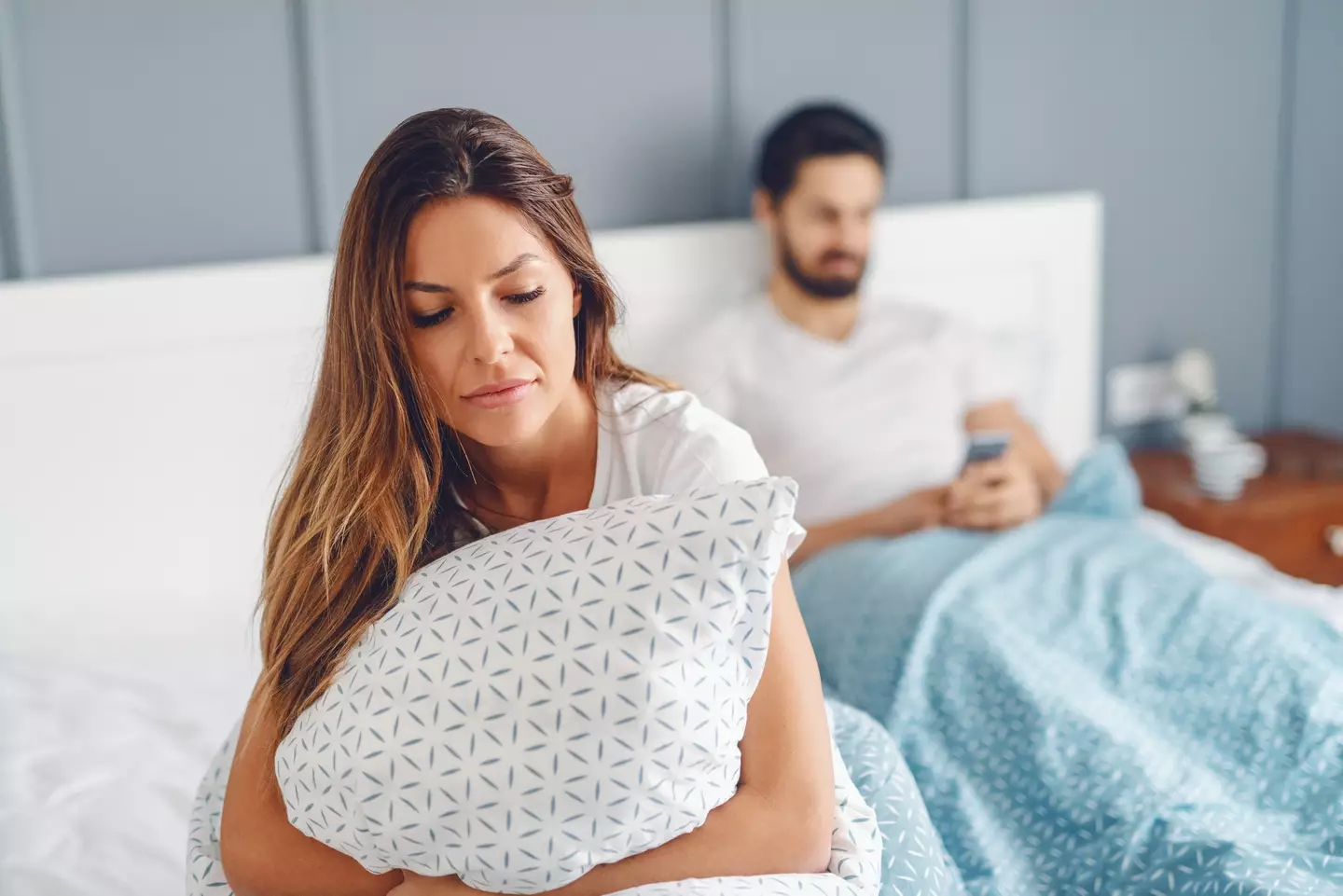 An overwhelming flood of negative feelings after sex could be a result of external factors (Getty Stock Image)