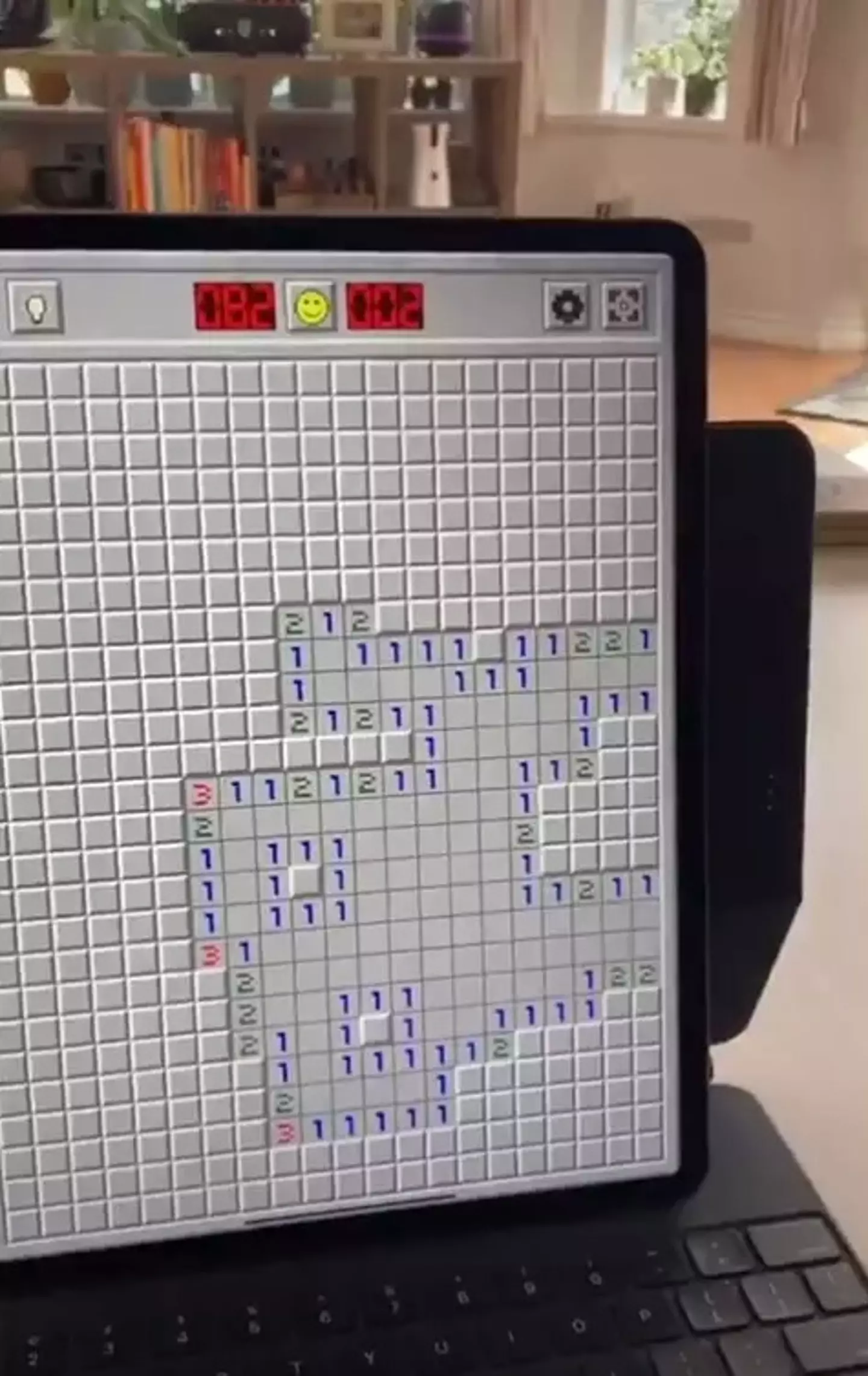 Paisley shared the secret to conquering Minesweeper.