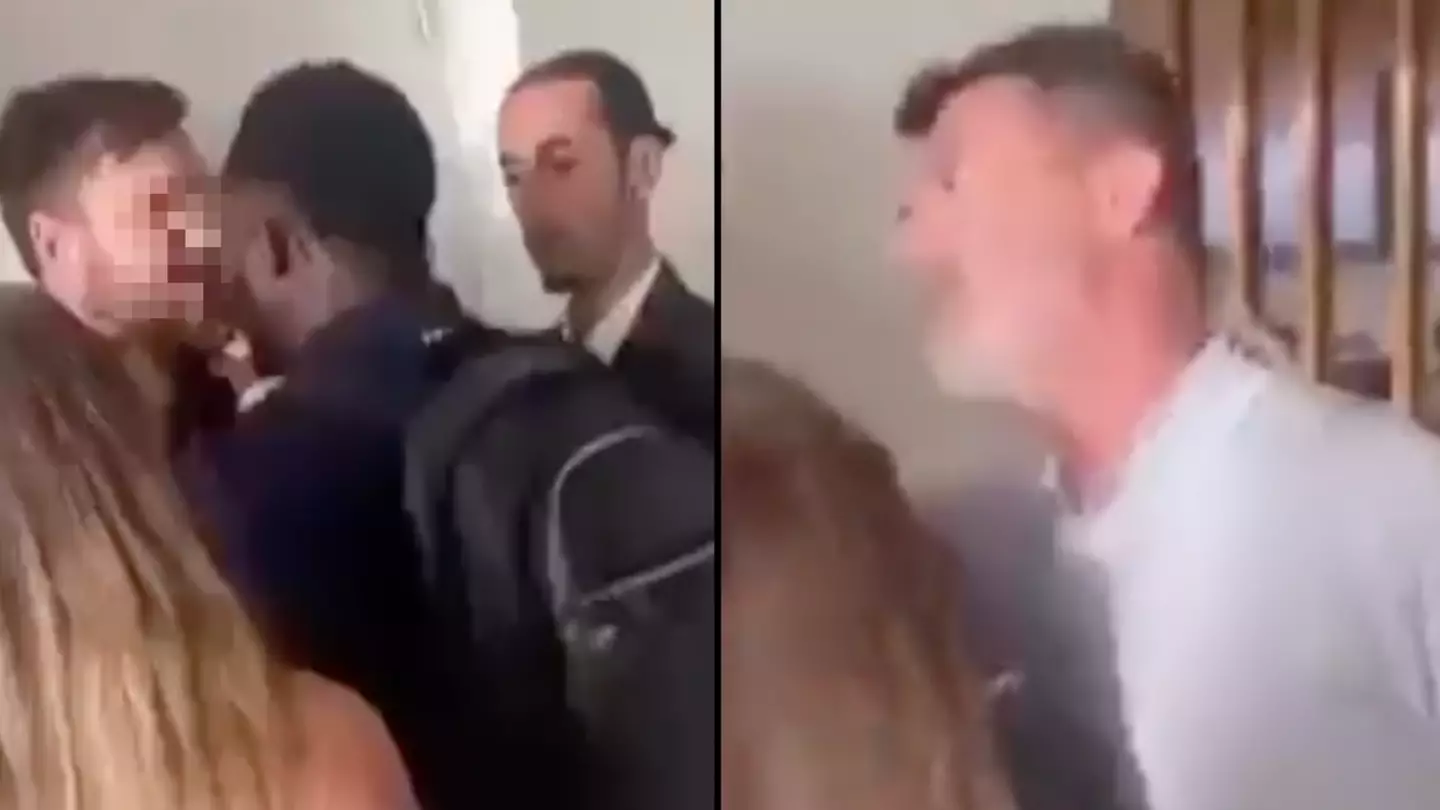 Roy Keane and Micah Richards filmed in confrontation with fan after Arsenal vs Manchester United