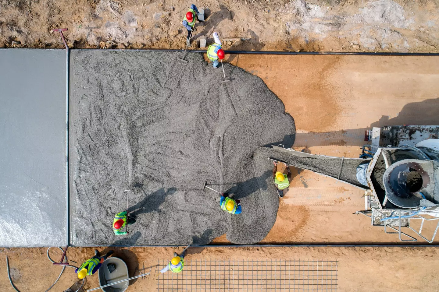 Two construction workers found the remains while pouring cement onto the road (Getty Stock Images)