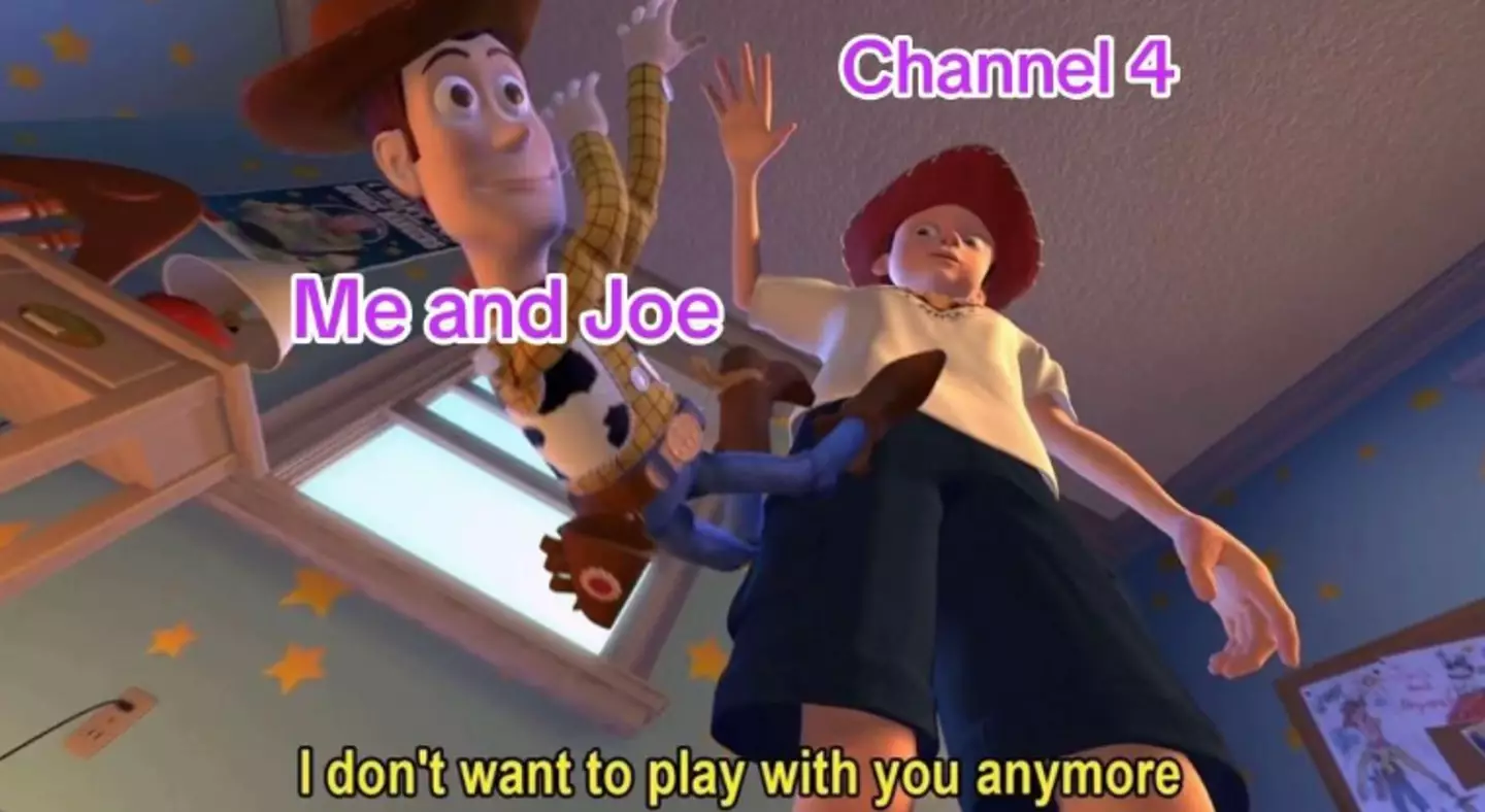 The couple posted a few jokey memes about the situation (Instagram/palsb4gals)