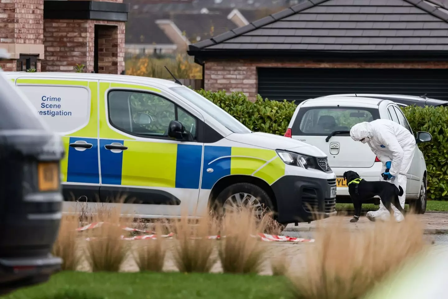 Forensic officers were seen at the scene on Tuesday (12 November) (MEN)