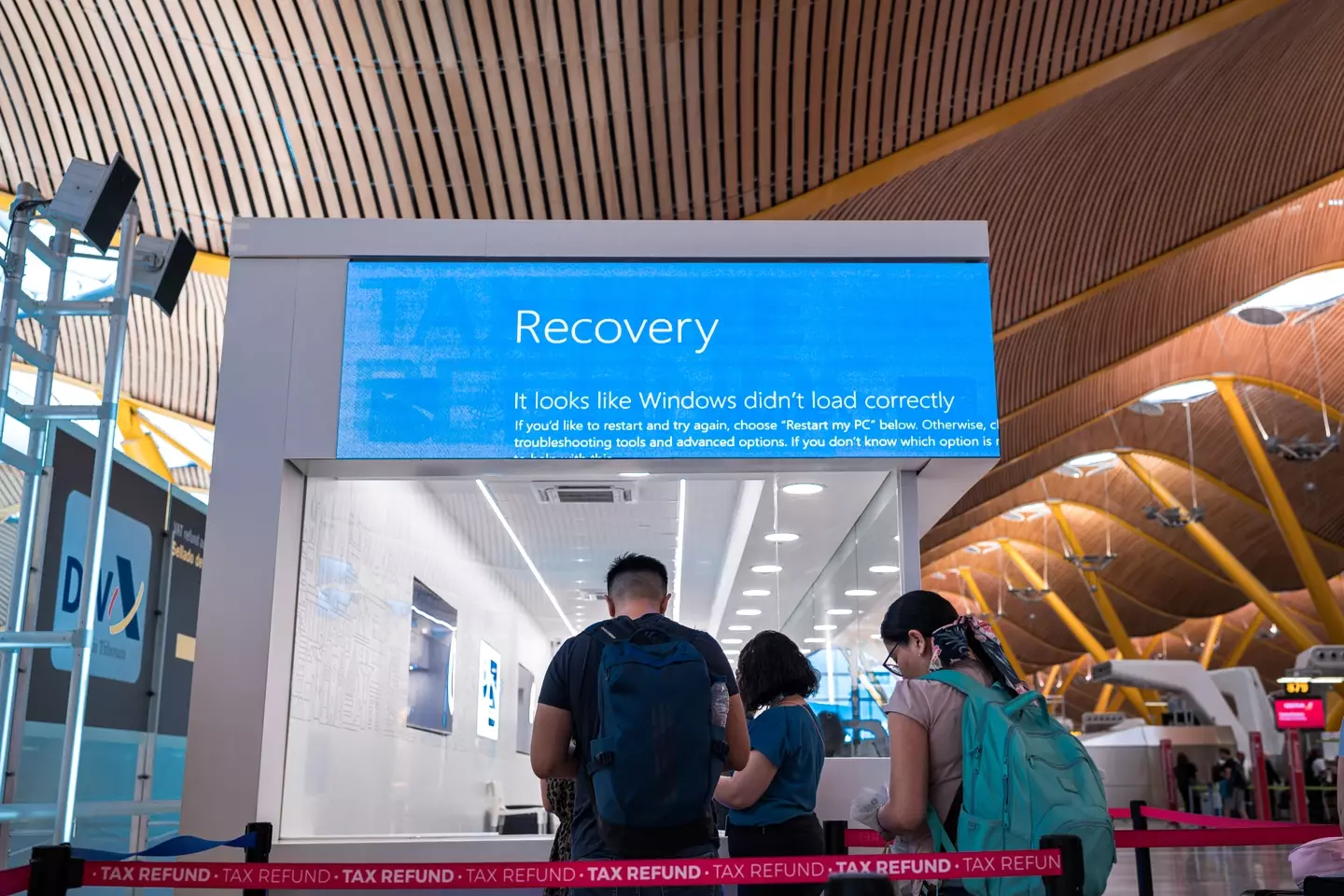 A cybersecurity update on Friday took down around 8.5 million Windows devices and plunged multiple industries into chaos. (Diego Radames/Anadolu via Getty Images)