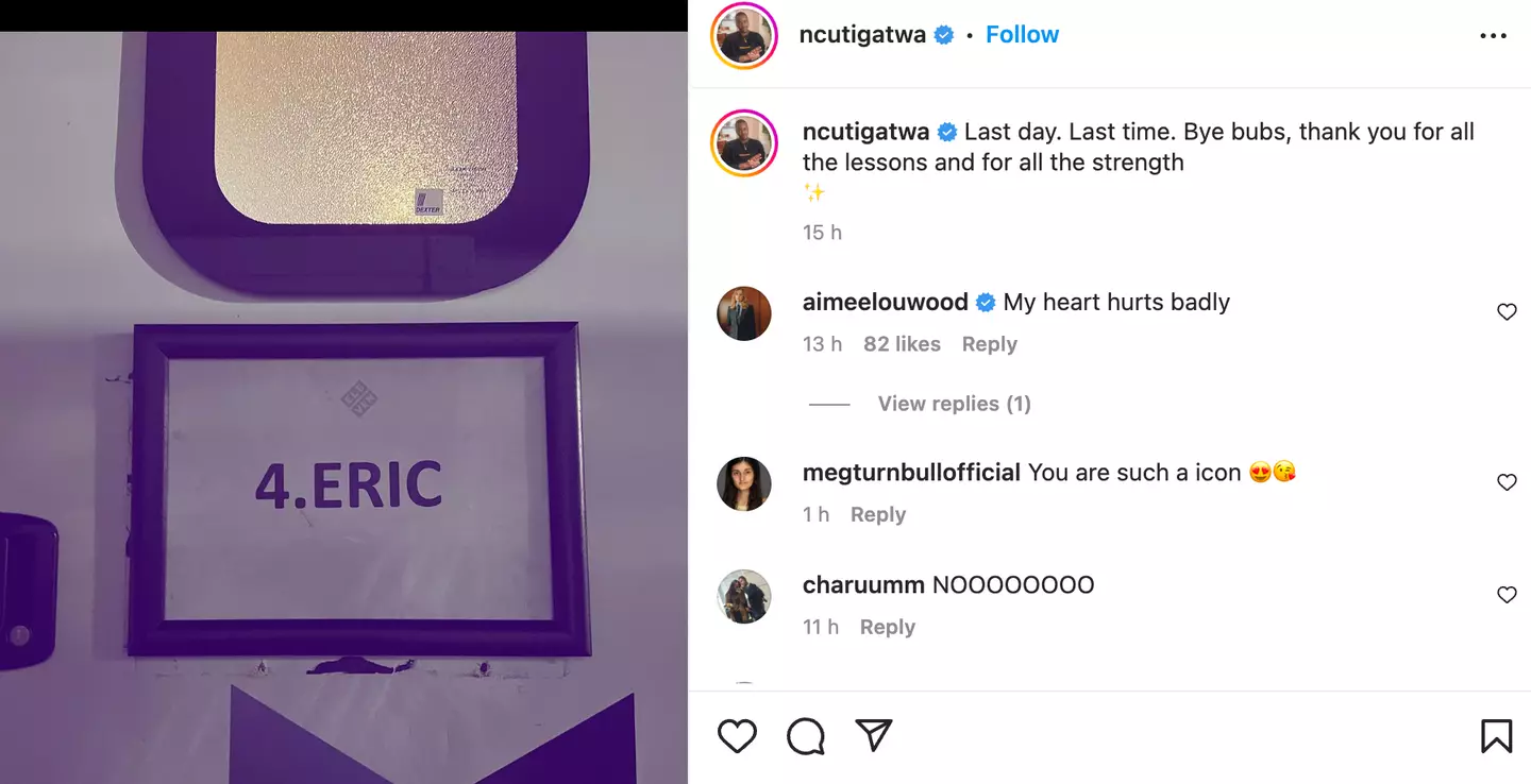 Gatwa shared news of his departure on Instagram.