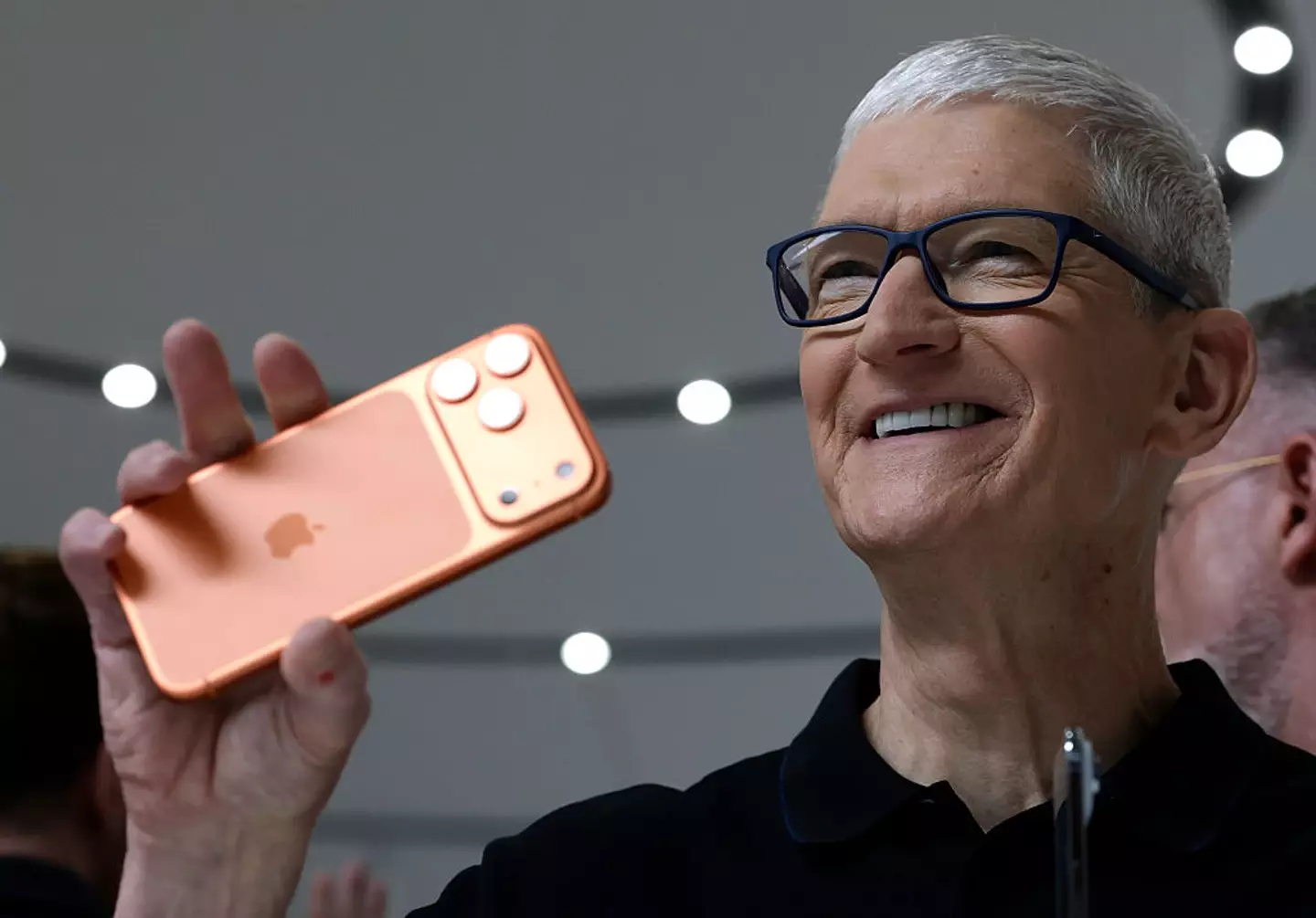 Tim Cook unveiled the new phone at the Apple conference (Justin Sullivan/Getty Images)