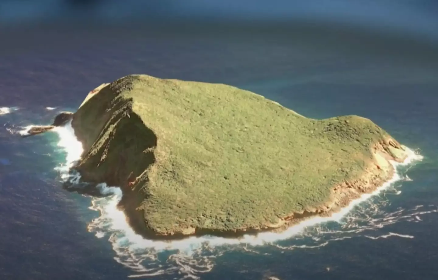 The uninhabited island of 'Ata (YouTube/ABC News Australia)