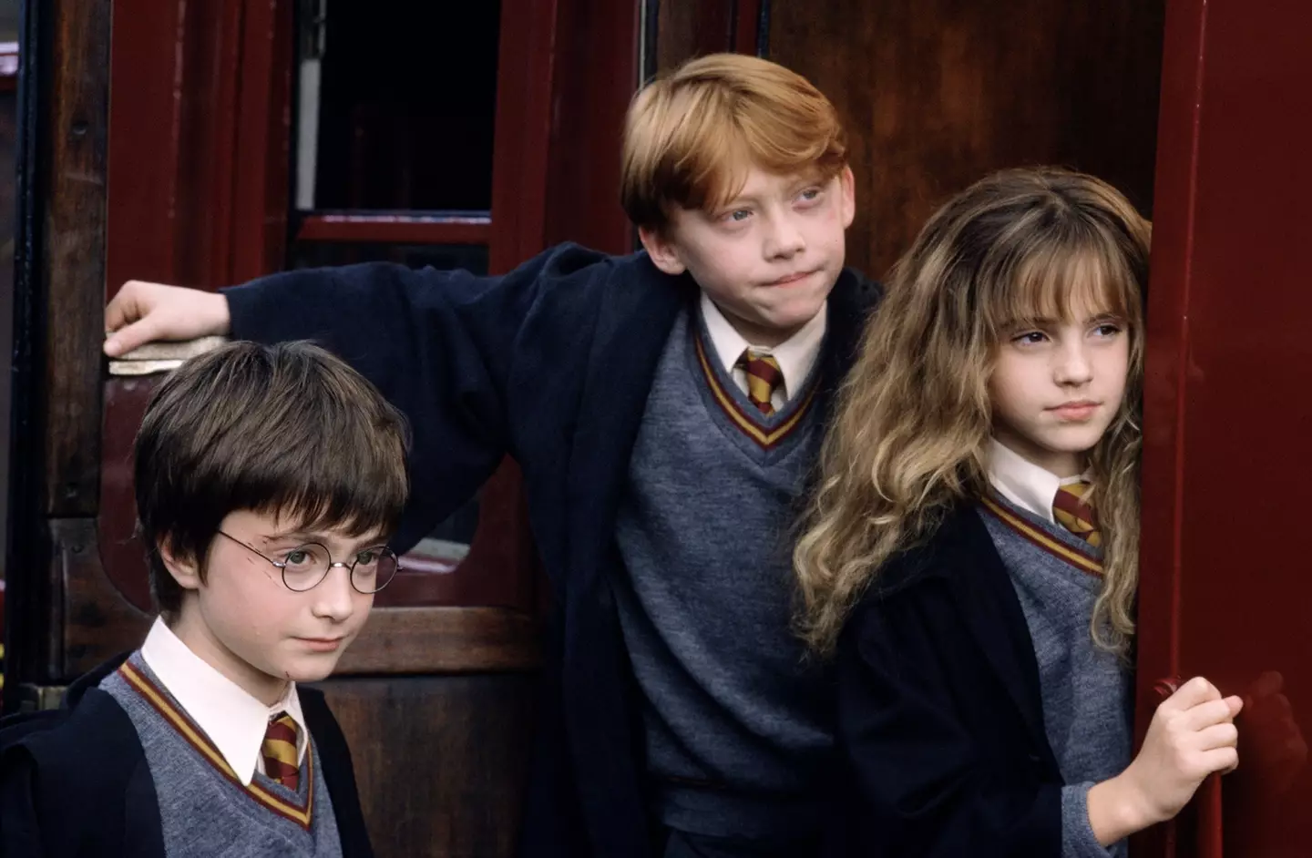 Daniel Radcliffe, Rupert Grint and Emma Watson are Harry, Ron and Hermione to many people (Warner Bros)