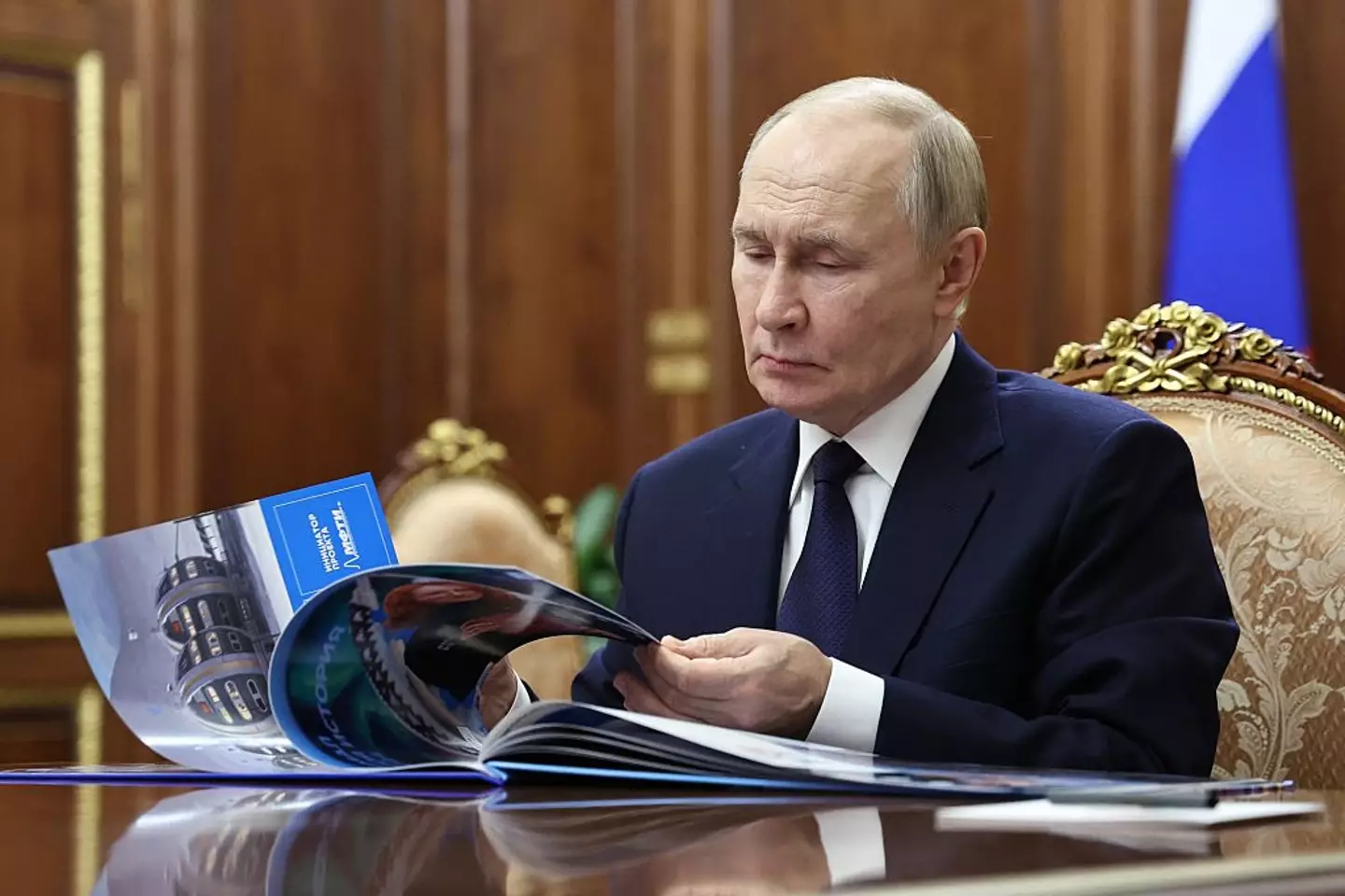 Vladimir Putin suggested there were 'no existing interception methods' for the Poseidon drones (ALEXANDER KAZAKOV/POOL/AFP via Getty Images)