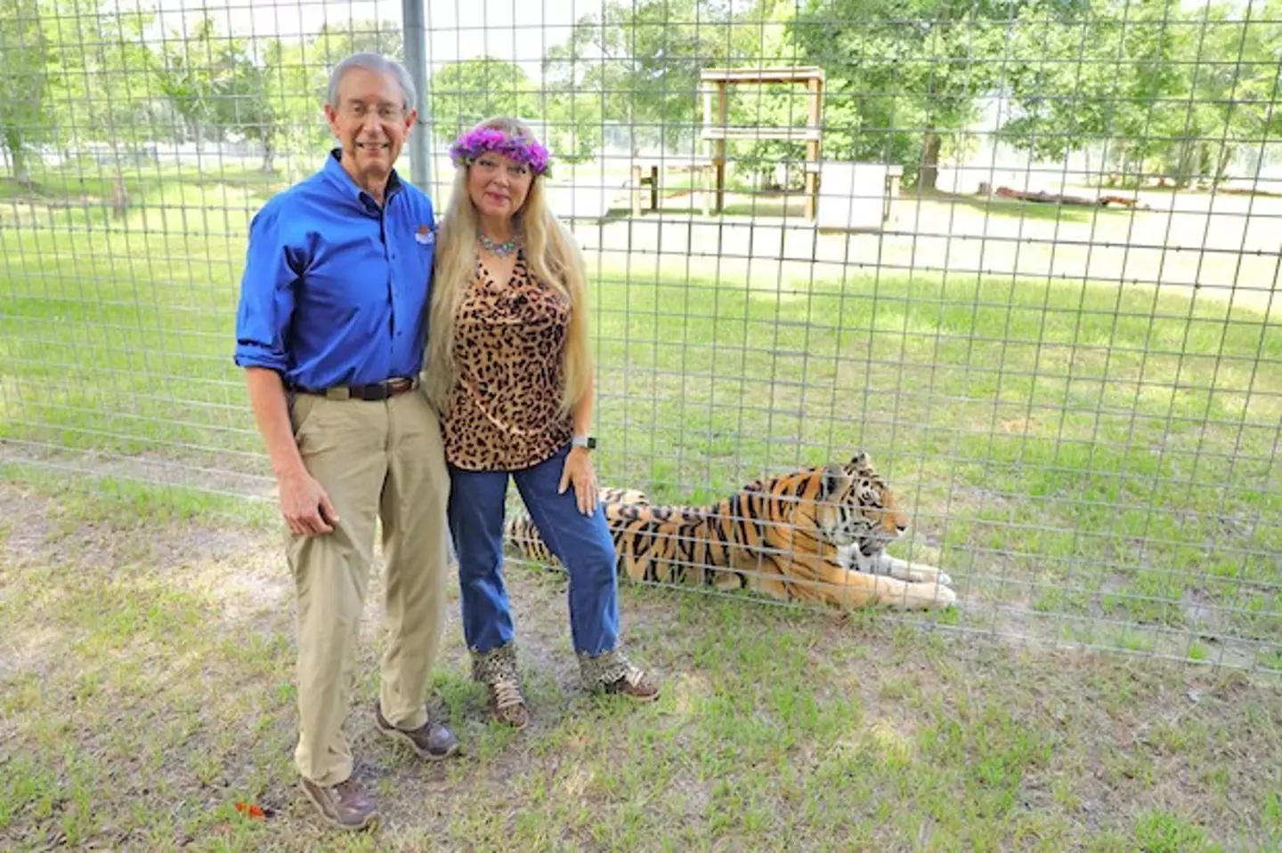 Carole Baskin with Don Lewis. Credit; Netflix