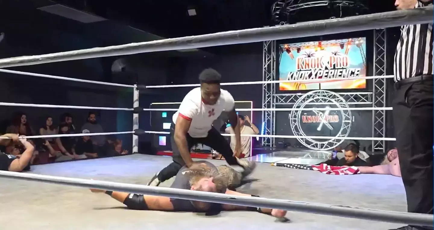 Raja Jackson punched Syko Stu in the face repeatedly (X)