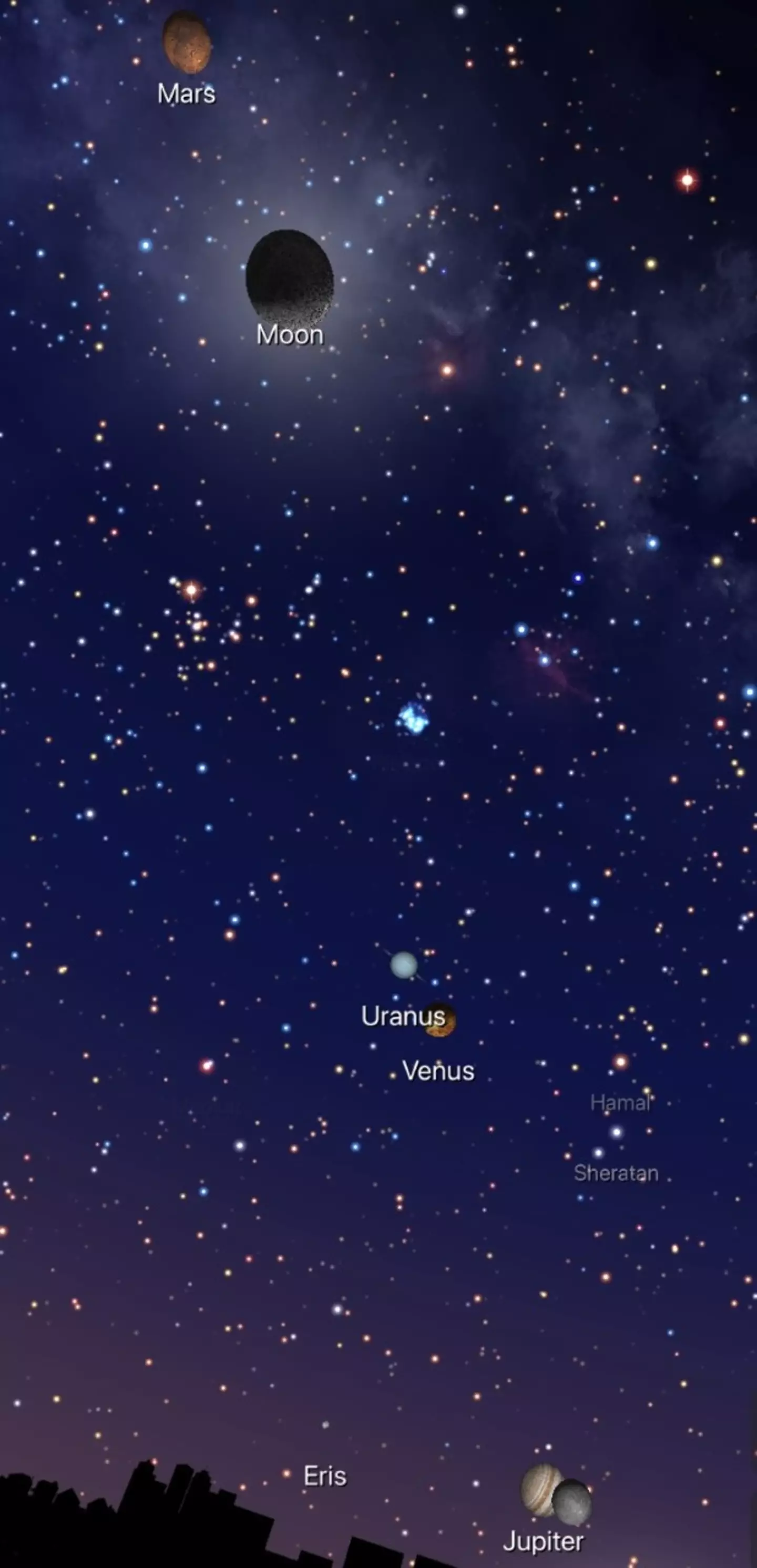Five planets and the Moon will be aligned in the night's sky, make sure you get a good look at Uranus.