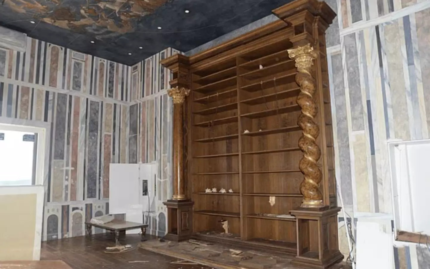 It is unknown if this bookshelf was used at all (Department of Justice)