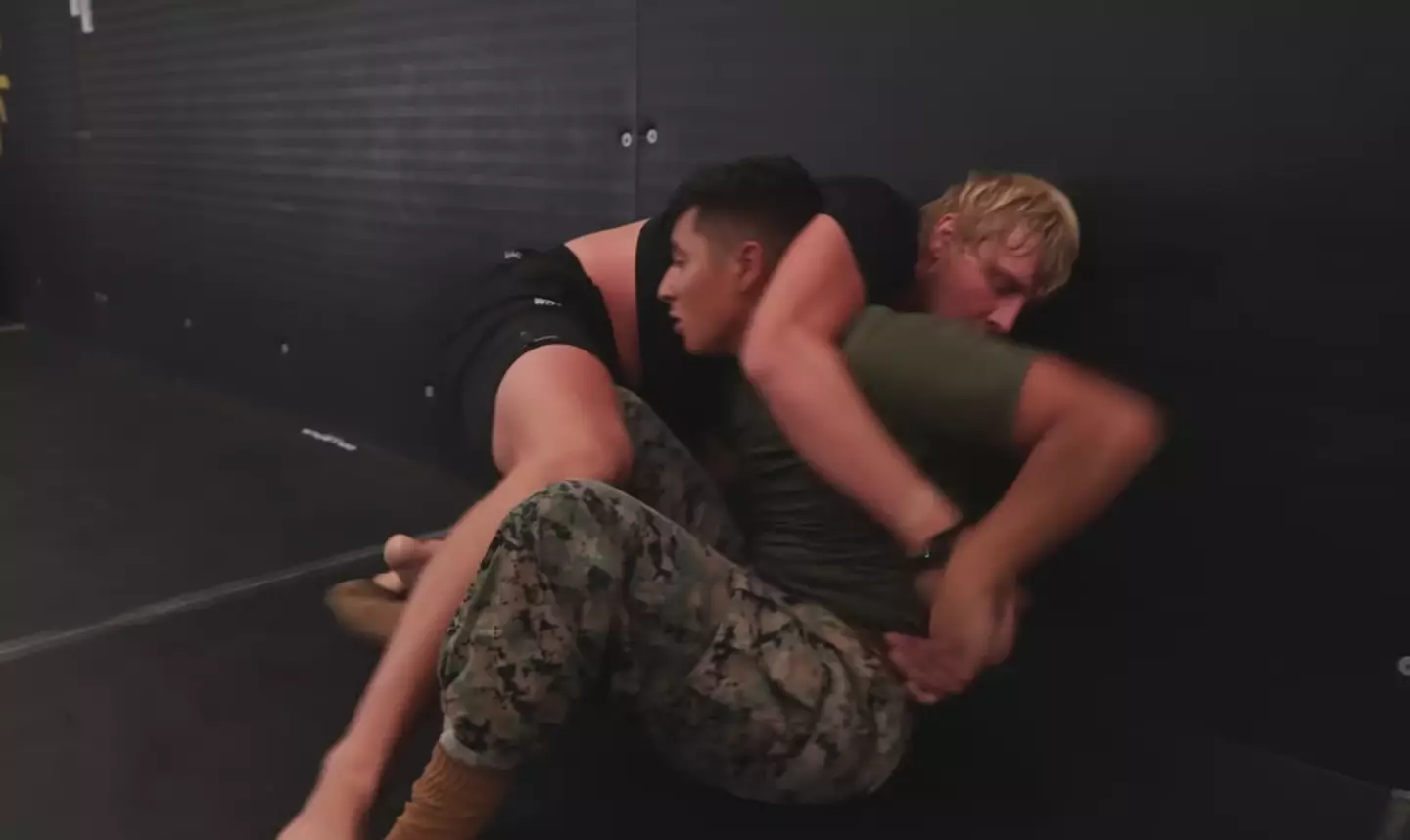 The fighter didn't tap out once.