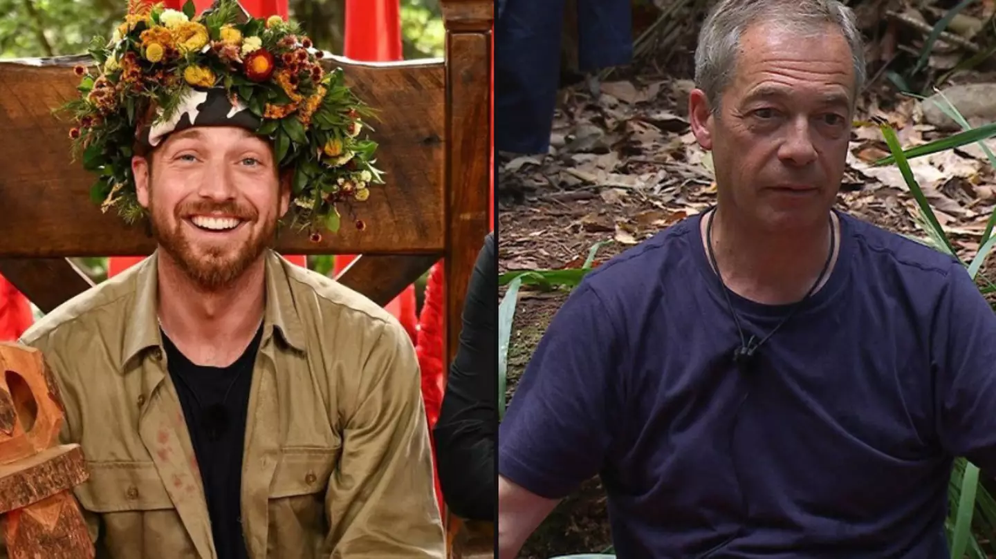 I'm a Celebrity winner Sam Thompson reacts to Nigel Farage's £1.5 million fee