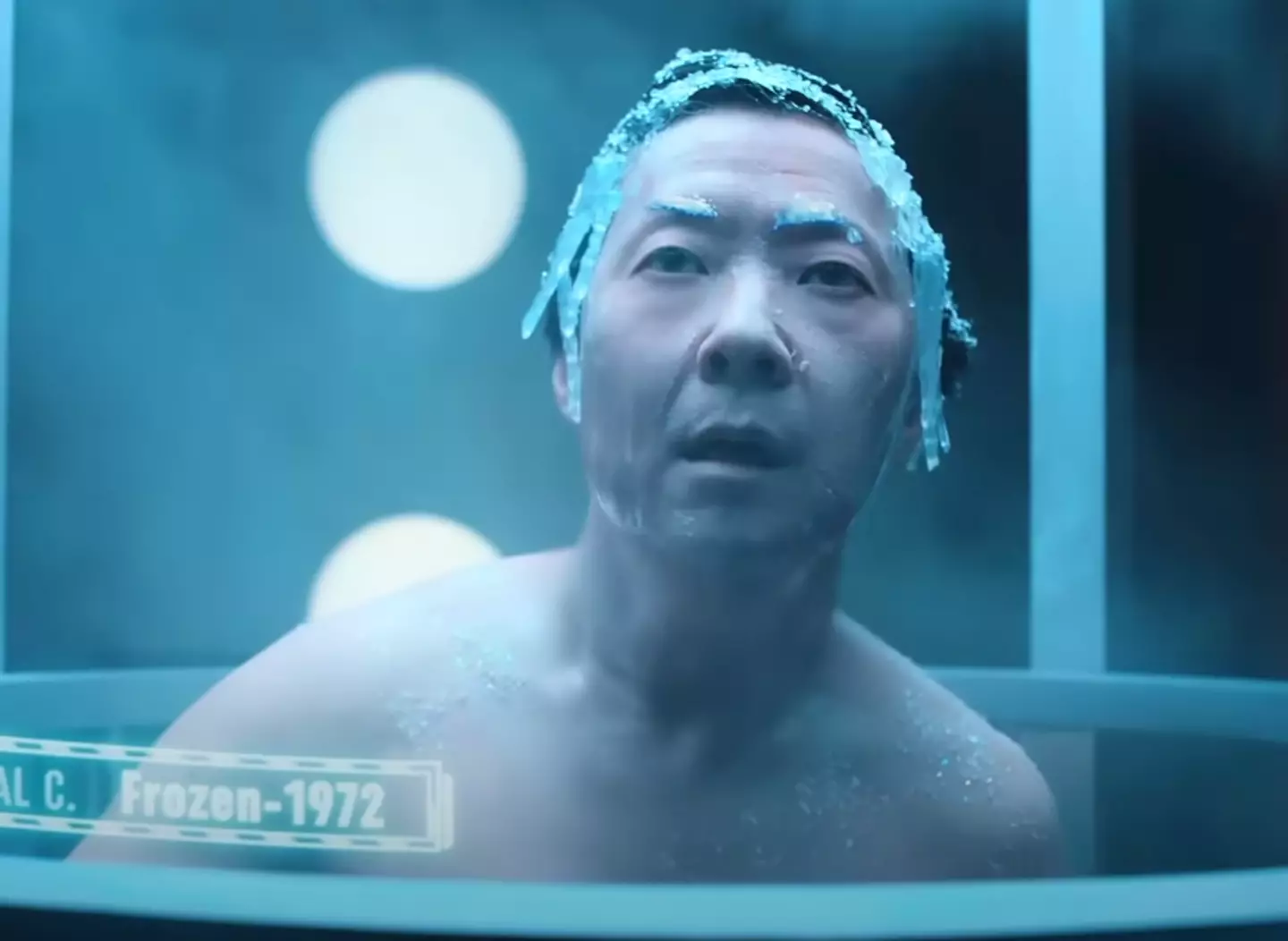 Ken Jeong advertising Popeyes chicken restaurants for 2023.