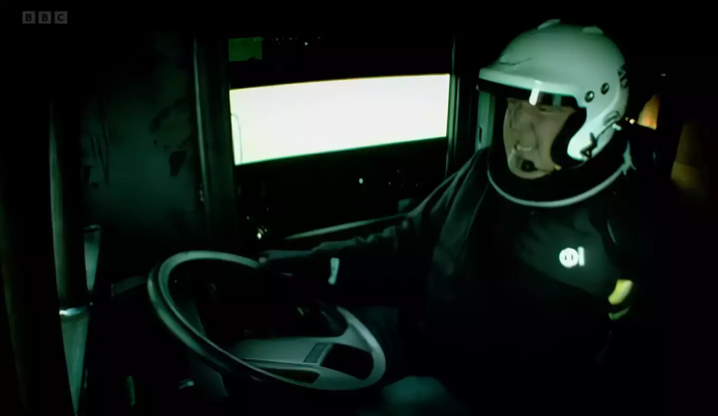 Jeremy Clarkson drove a truck into a brick wall (BBC)
