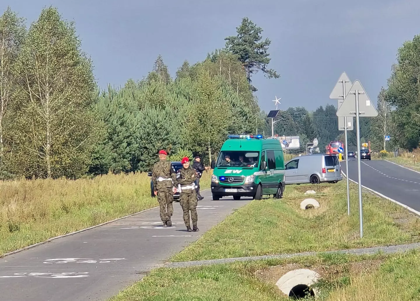 A number of Russian drones were shot down after entering Polish airspace (PIOTR PYRKOSZ/AFP/Slowo Podlasia/AFP via Getty Images)