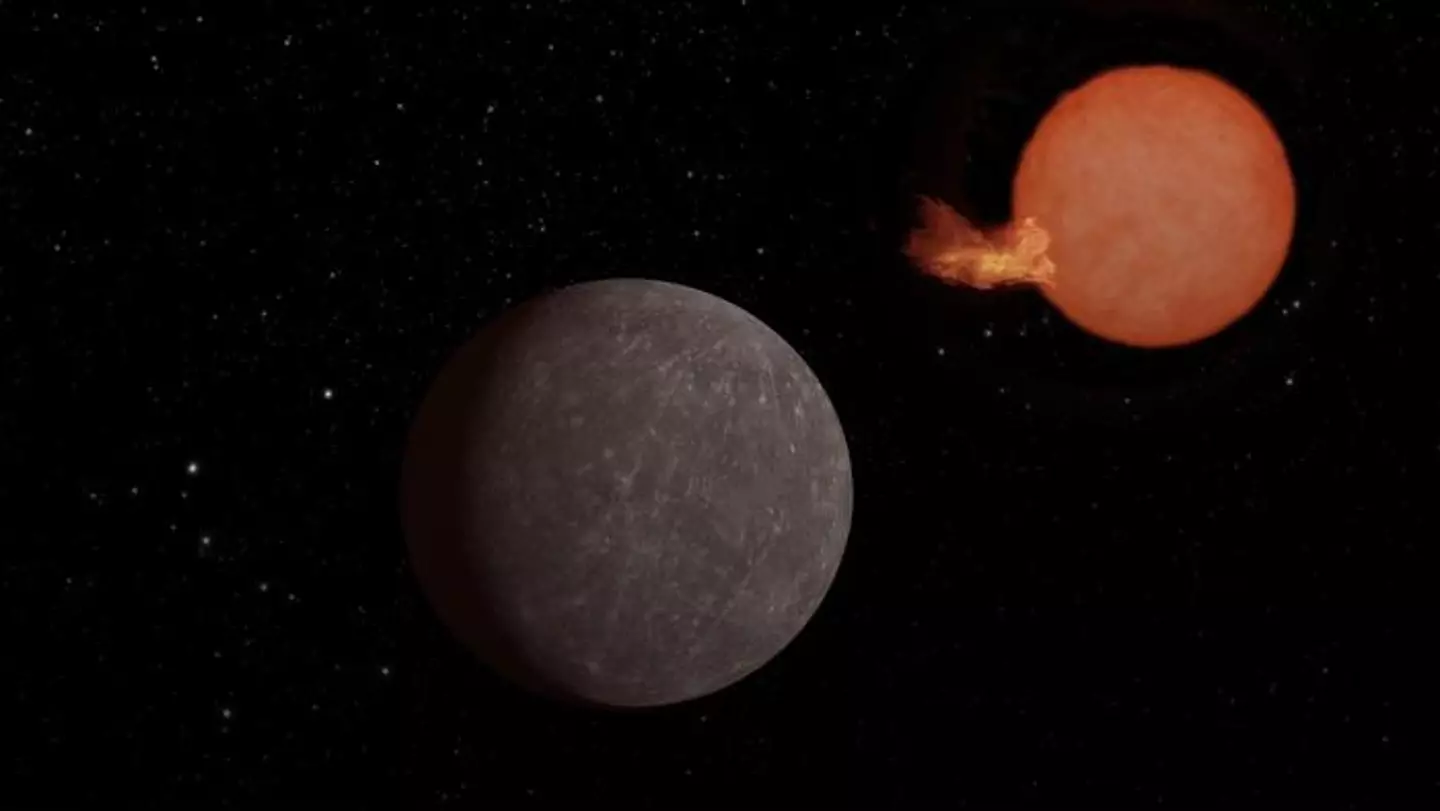 Artist's view of exoplanet SPECULOOS-3 b orbiting its star (NASA/JPL-Caltech)
