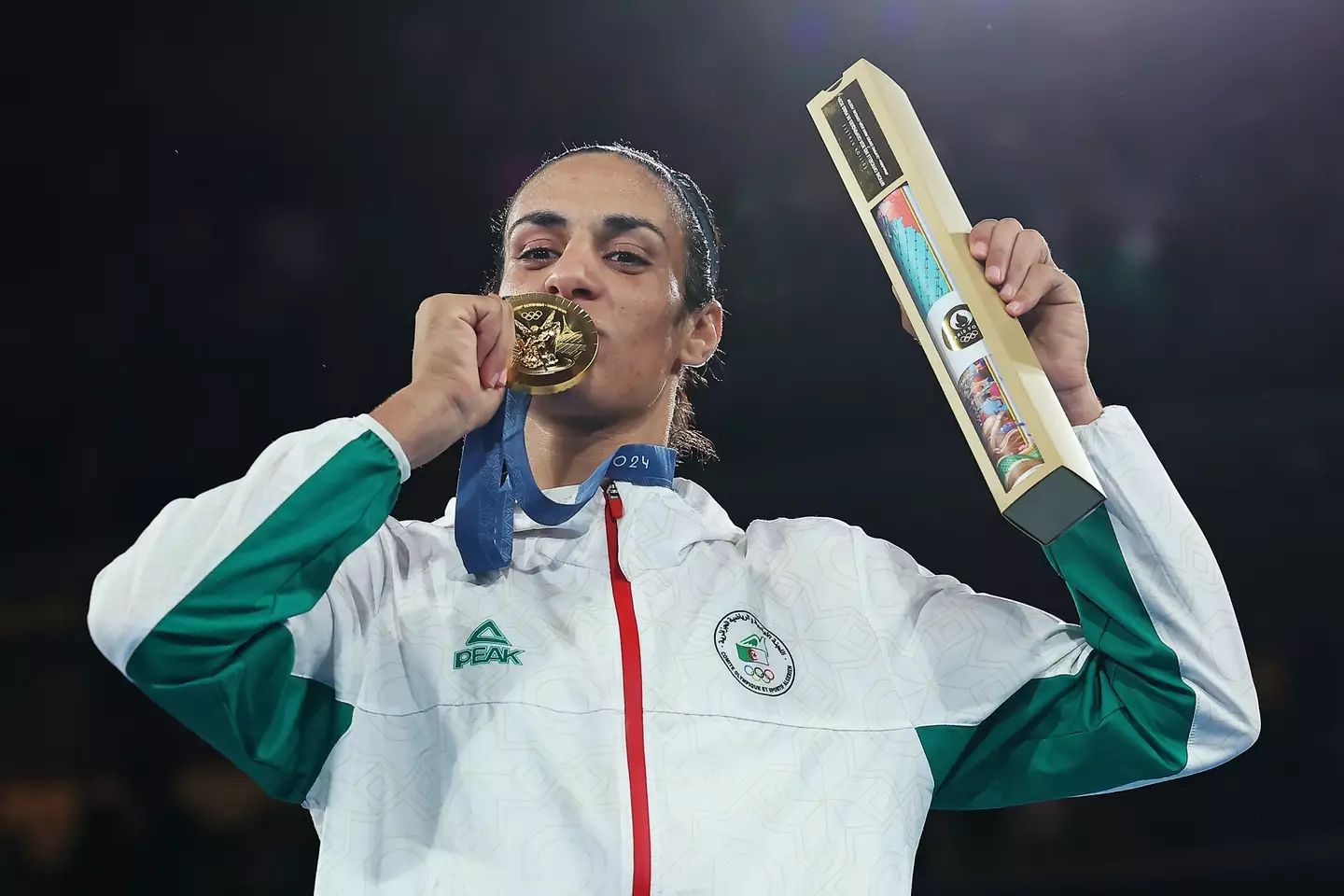 Imane Khelif is now a gold medallist. (Richard Pelham/Getty Images)