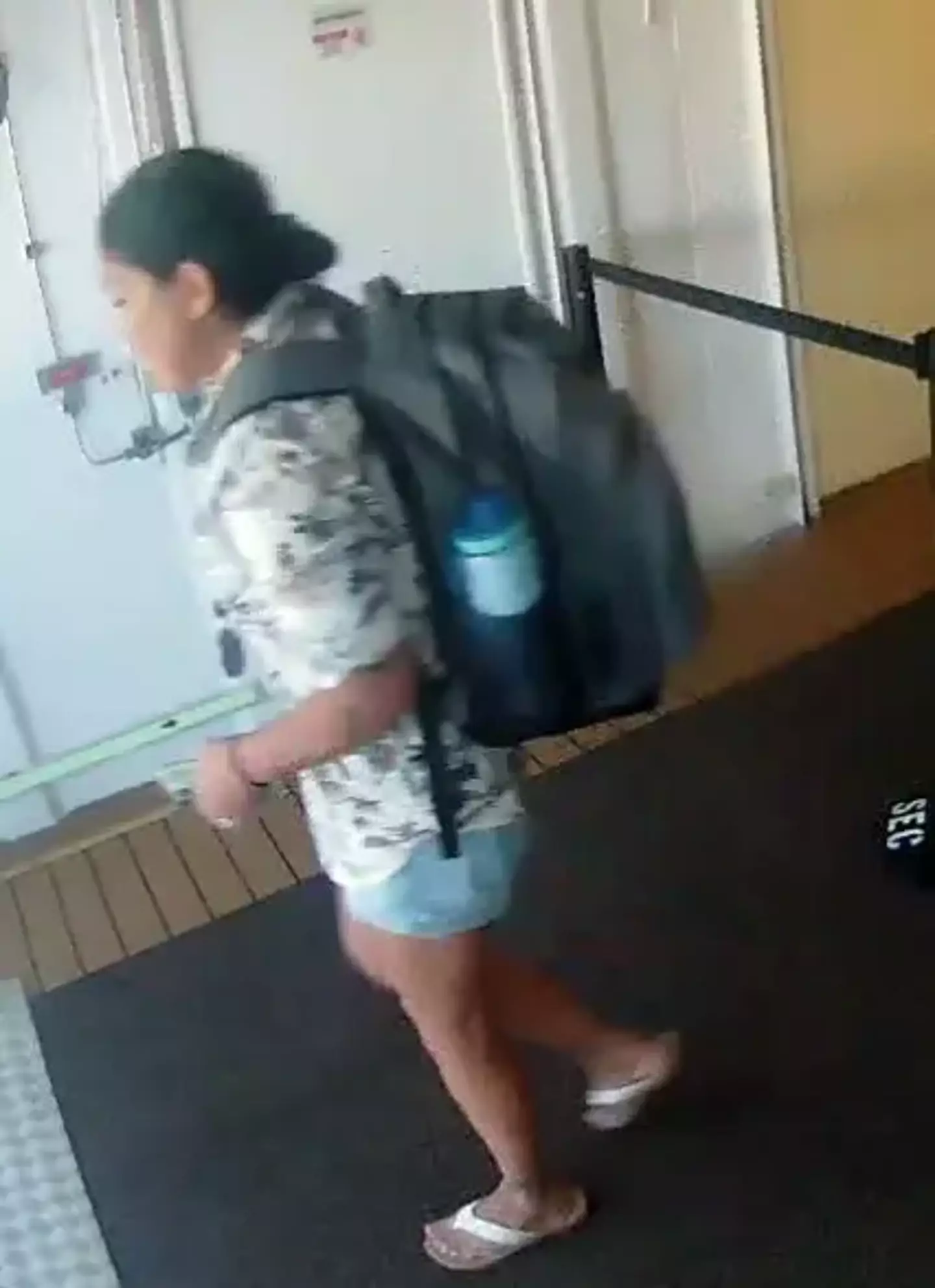 The CCTV image of Jessica Collins (Bonaire Police)