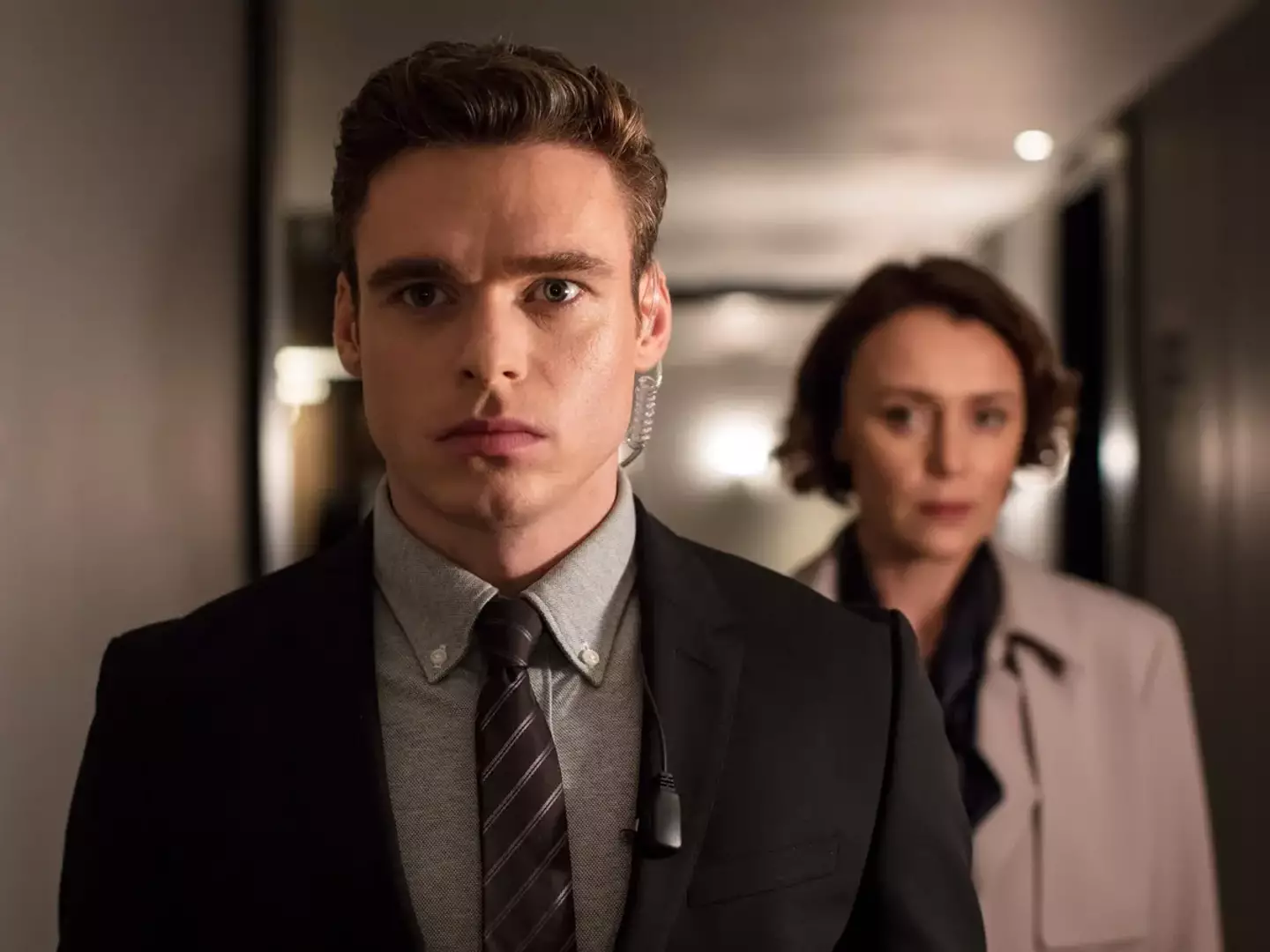 Richard Madden and Keeley Hawes in Bodyguard.