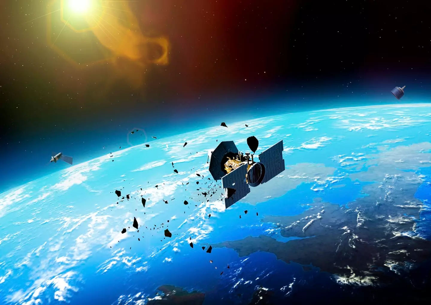 Scientists think we're close to Kessler syndrome coming to fruition (Getty Stock Photo)