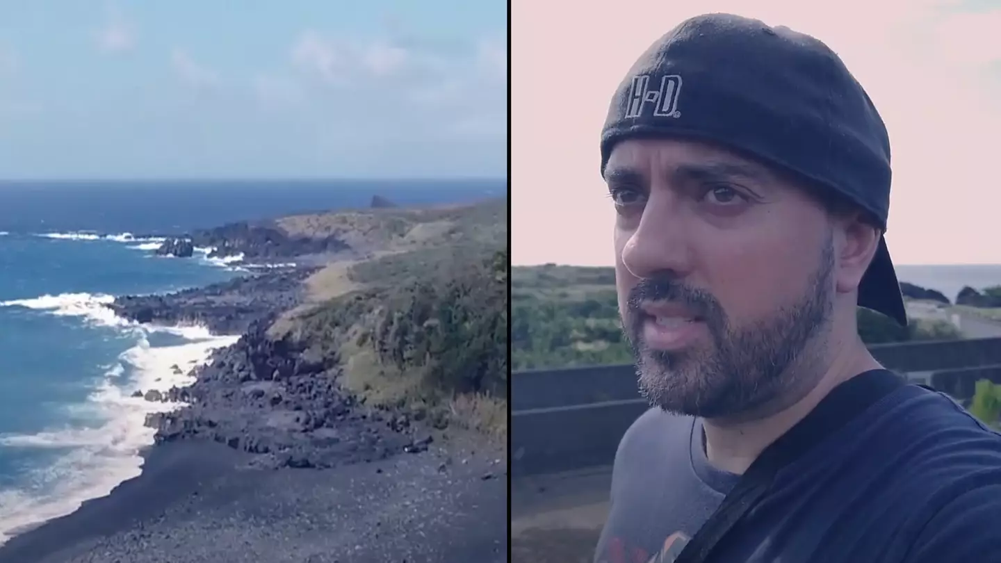 Man visits 'toxic' island where everyone has to 'carry gas mask' and a third of the island is off-limits