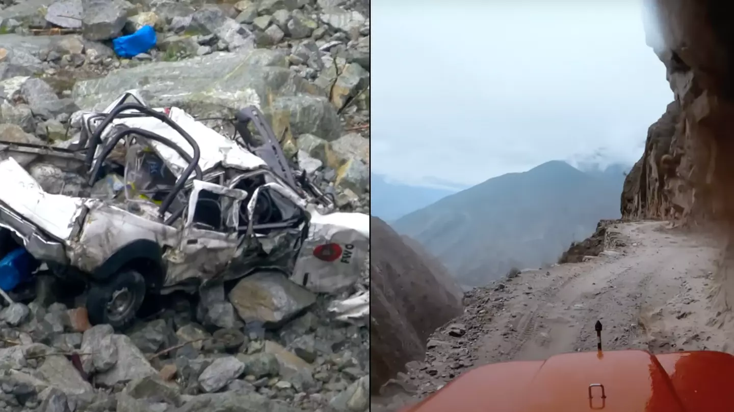 Man visited 'world's most dangerous death road' and shows horrors of what has happened there