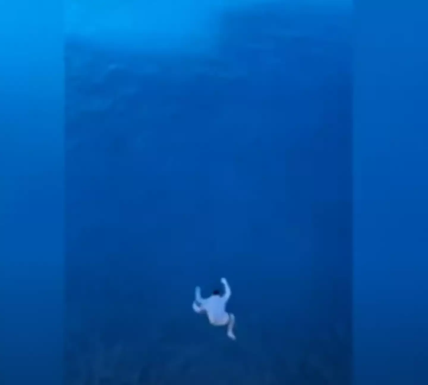 Somehow, Nick survived the 100ft fall into the ocean. (Inside Edition)