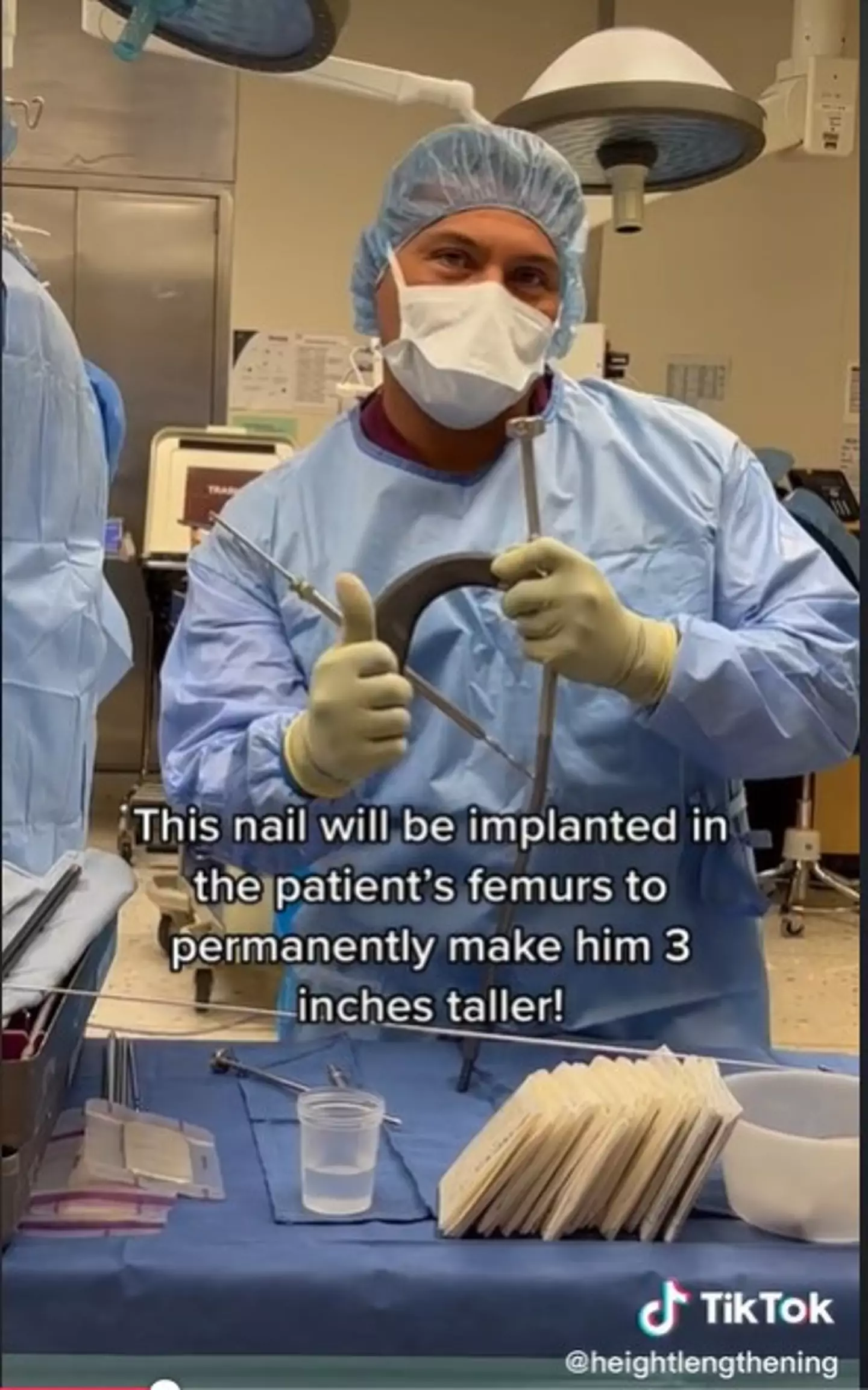 The nail used is called the precice nail.