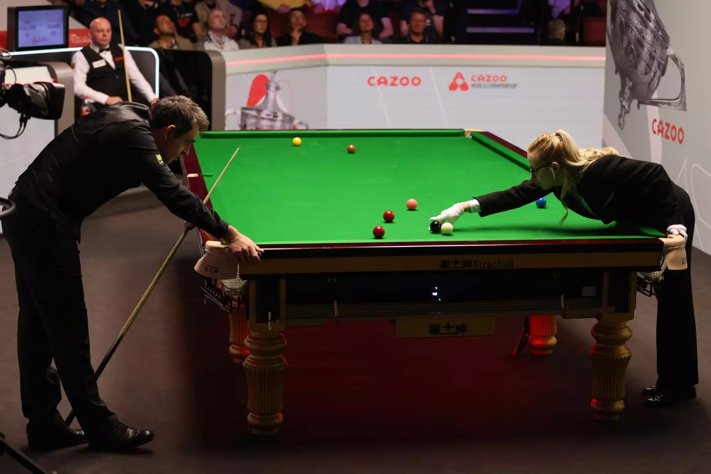 He could have won the frame. (George Wood/Getty Images)