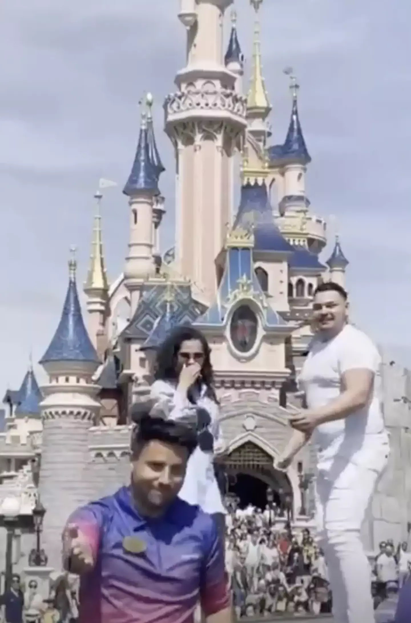 A dream proposal at Disneyland Paris was ruined when an employee snatched the ring.