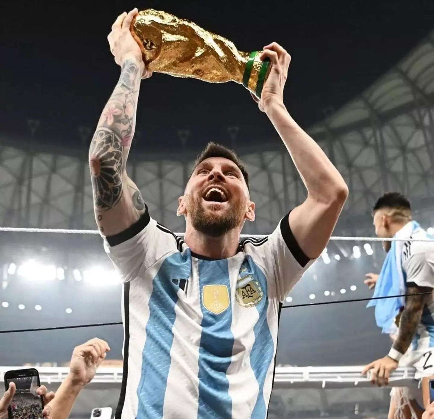 Lionel Messi's record-breaking Instagram photo.