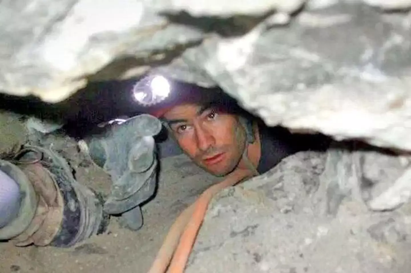 Rescuers tried to rescue Jones from the cave.