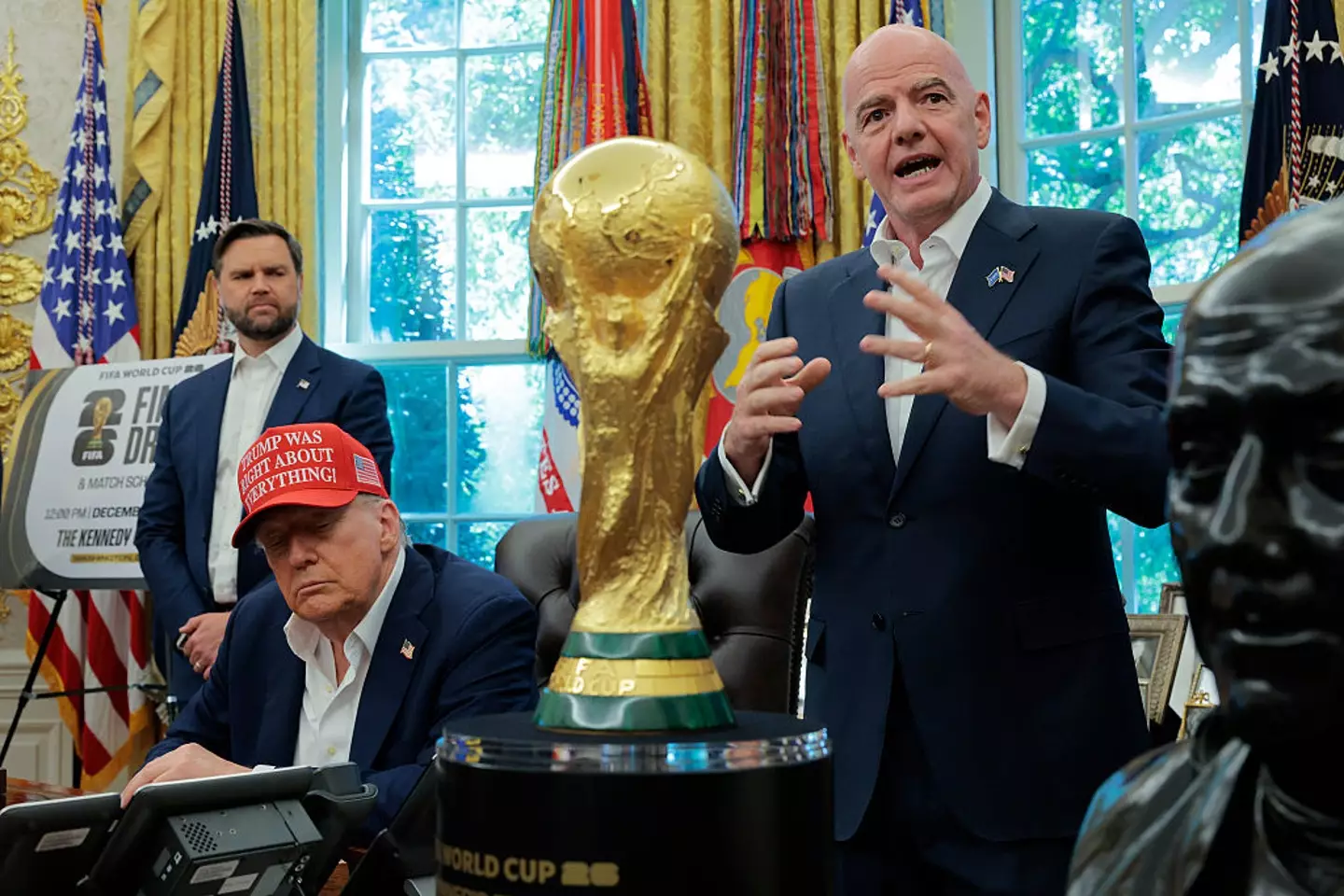 A number of banned countries are set to compete in the 2026 World Cup (Chip Somodevilla/Getty Images)