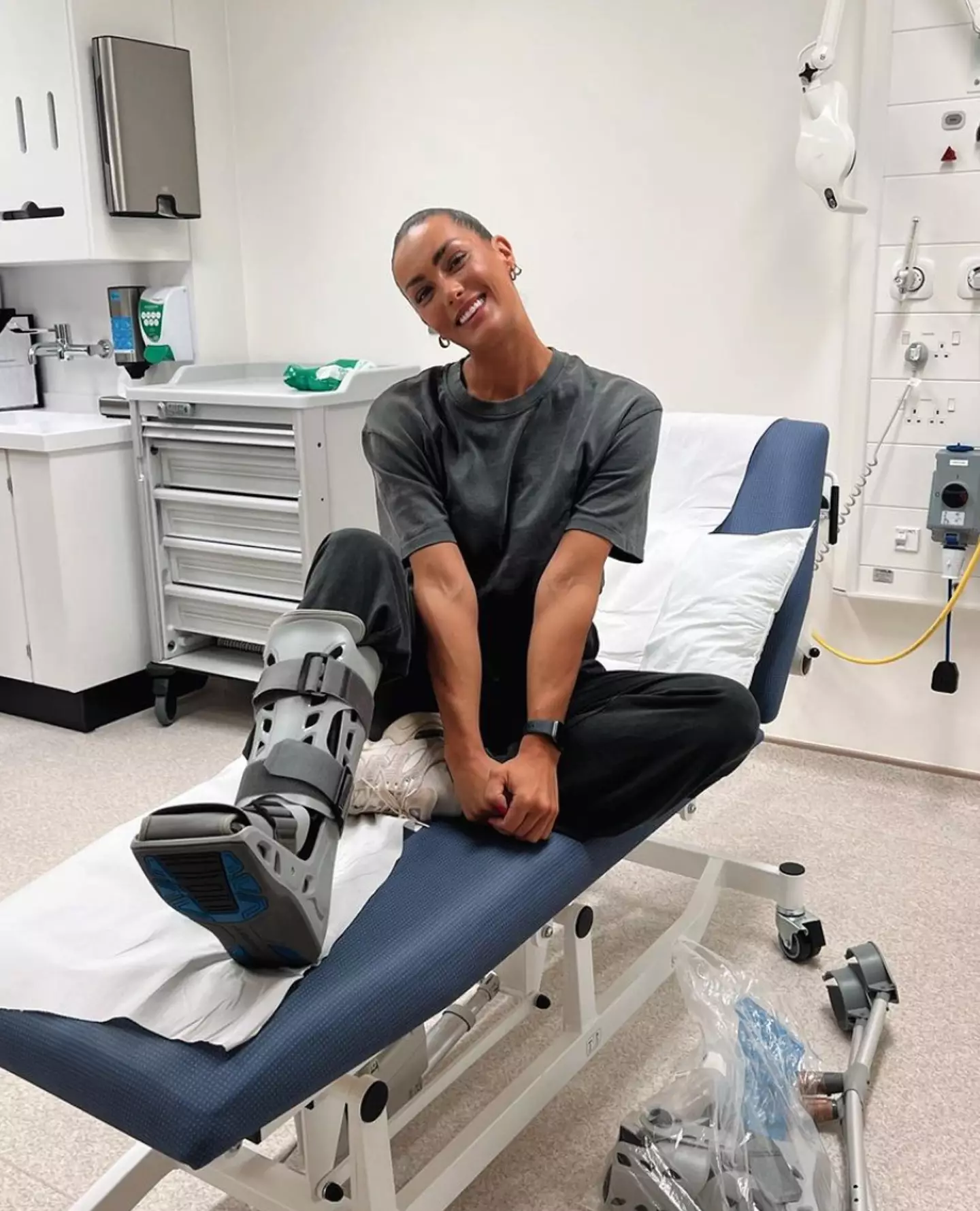 She suffered multiple broken bones.