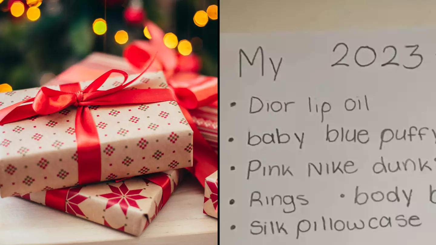 People left 'speechless' by 13-year-old girl's Christmas list this year