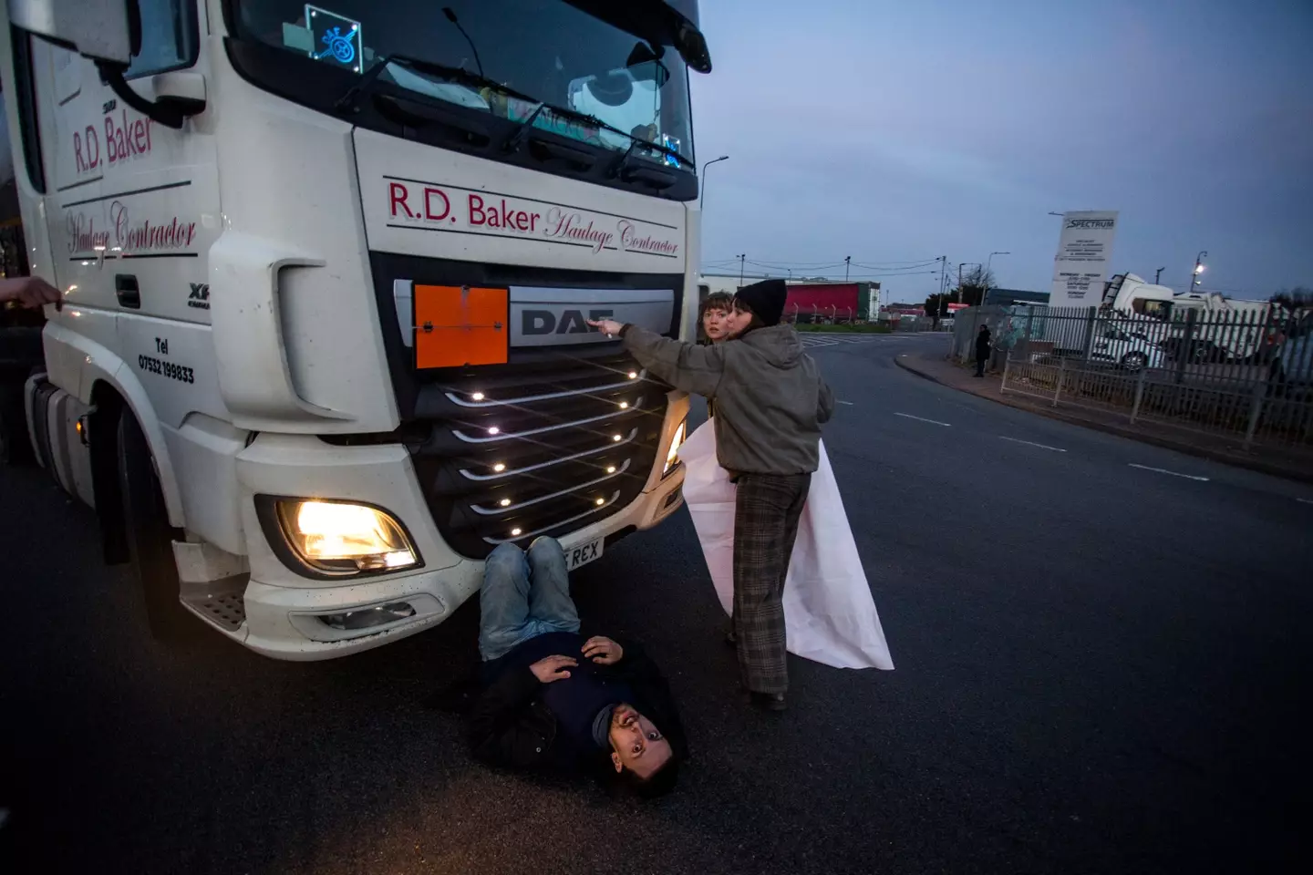 Protestors targeted Grays Inter Terminals in Essex this morning.
