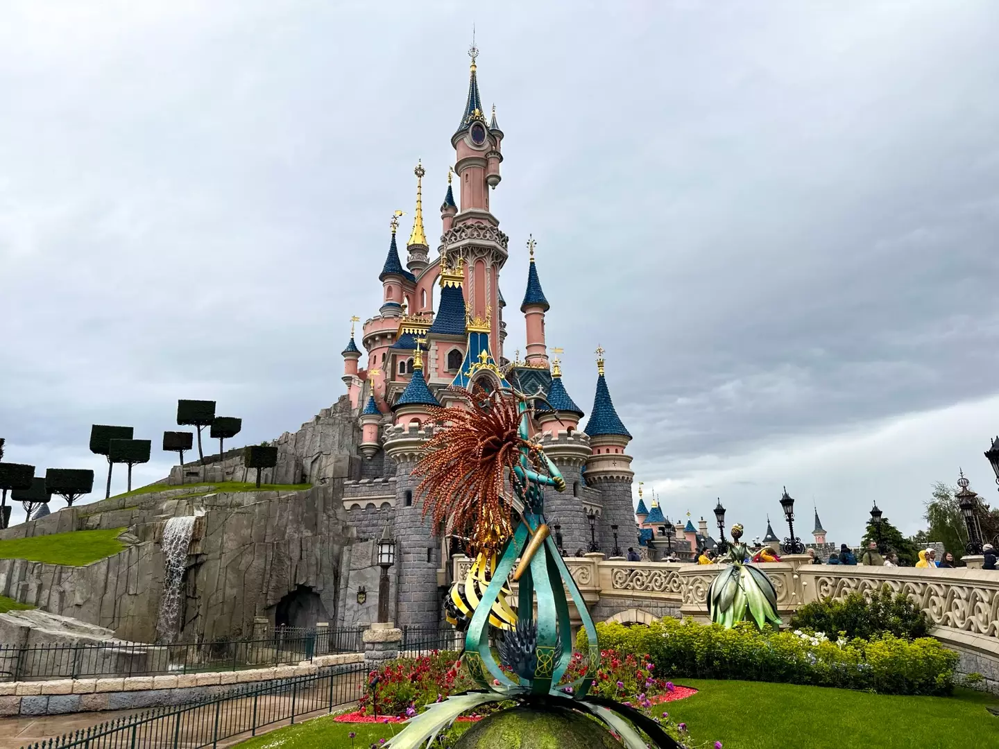 Disneyland Paris staff called the police after being alerted by an extra who had been hired for the fake wedding (Serap Aydin/Anadolu via Getty Images)