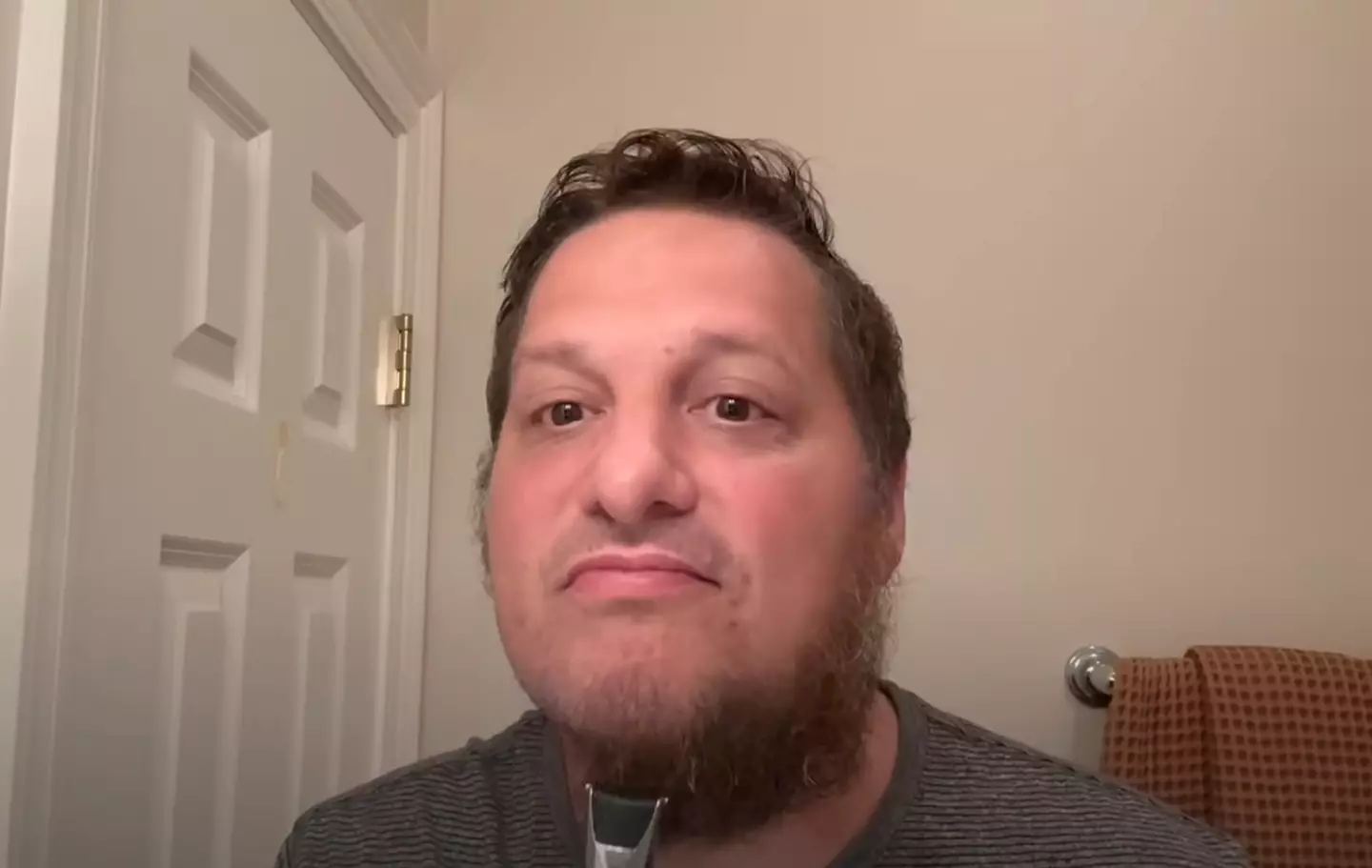 Billy LeBlanc shaved his beard on camera (YouTube/justbillyleblanc)