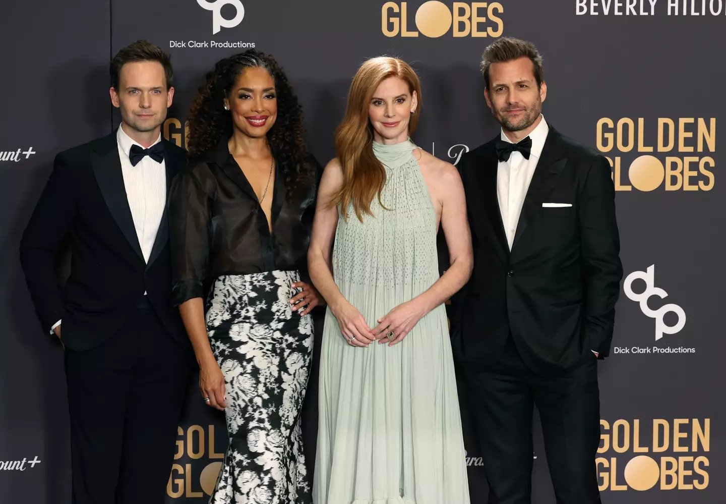 The cast of Suits reunited at the Golden Globes on Sunday.