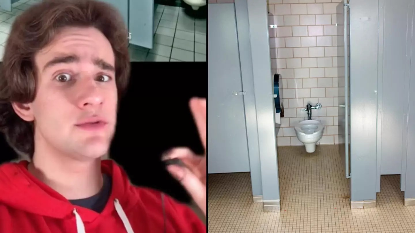 The reason public bathroom doors don't touch the ground
