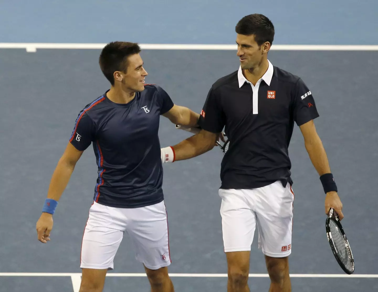 Novak Djokovic with brother Djordje Djokovic.